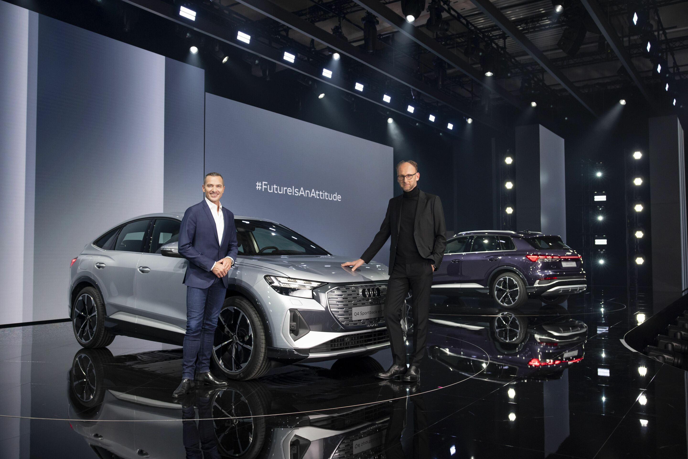 World premiere of the Audi Q4 e-tron: Celebration of Progress