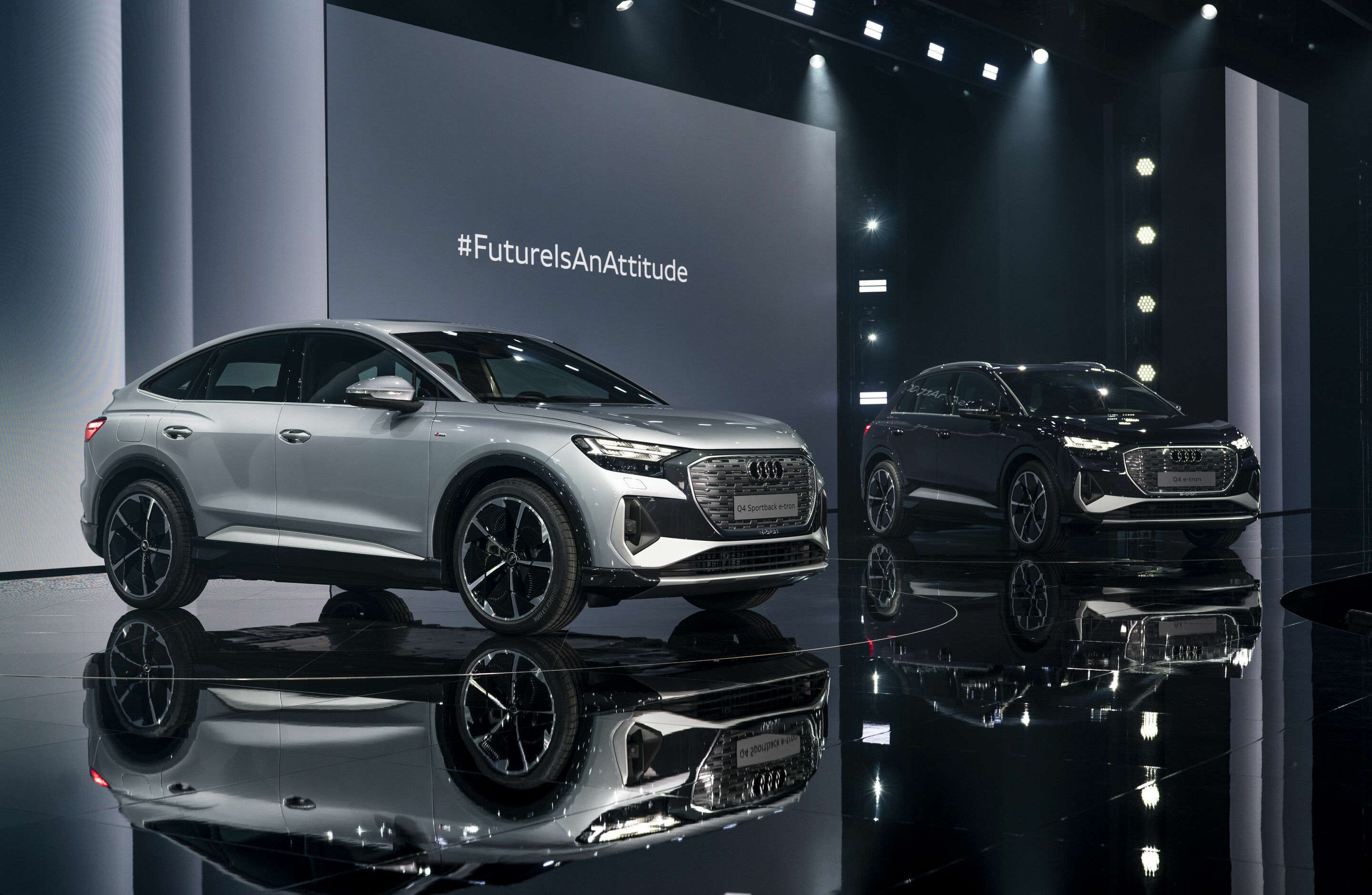 World premiere of the Audi Q4 e-tron: Celebration of Progress