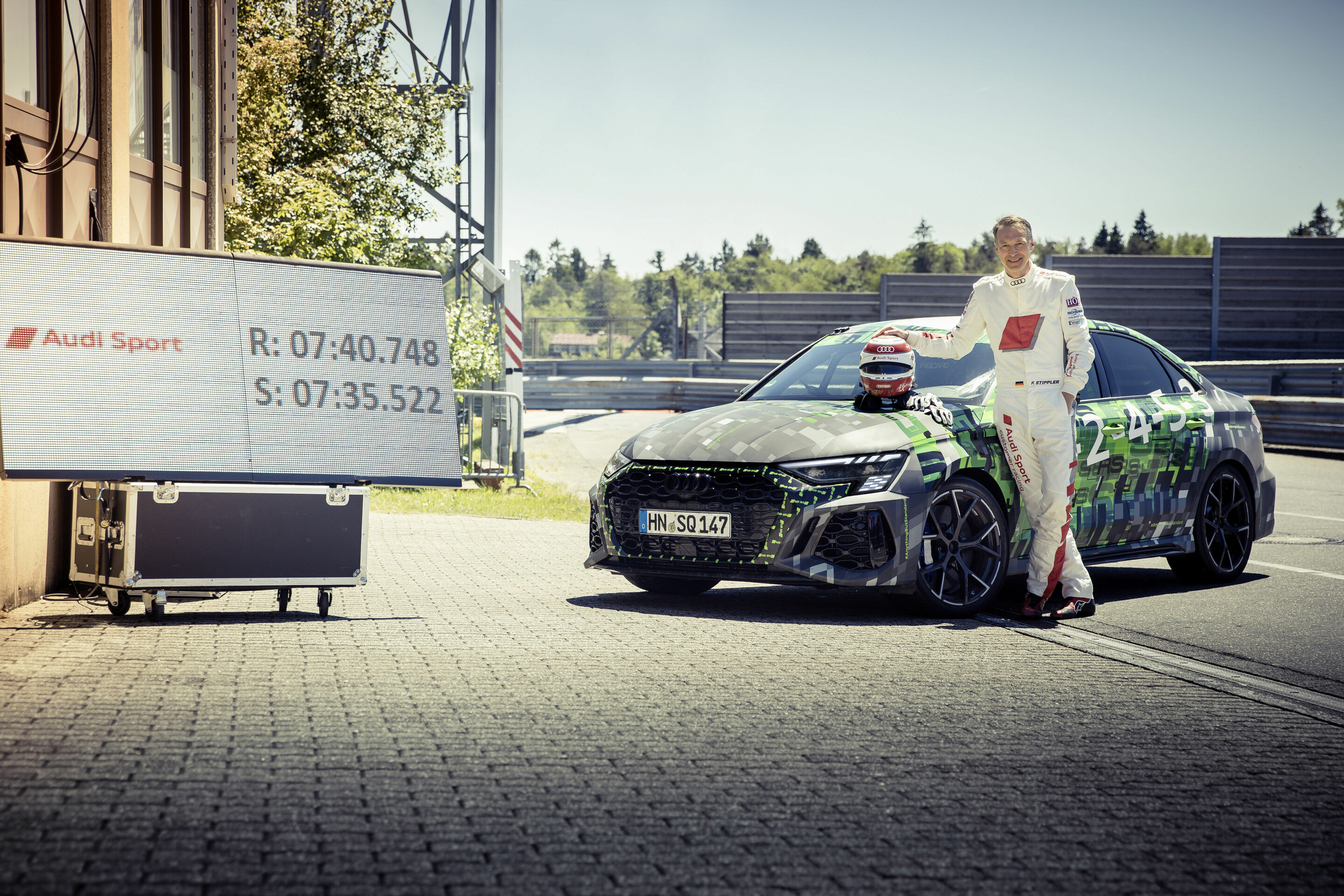 Audi RS 3 Rekordfahrt Nürburgring Nordschleife