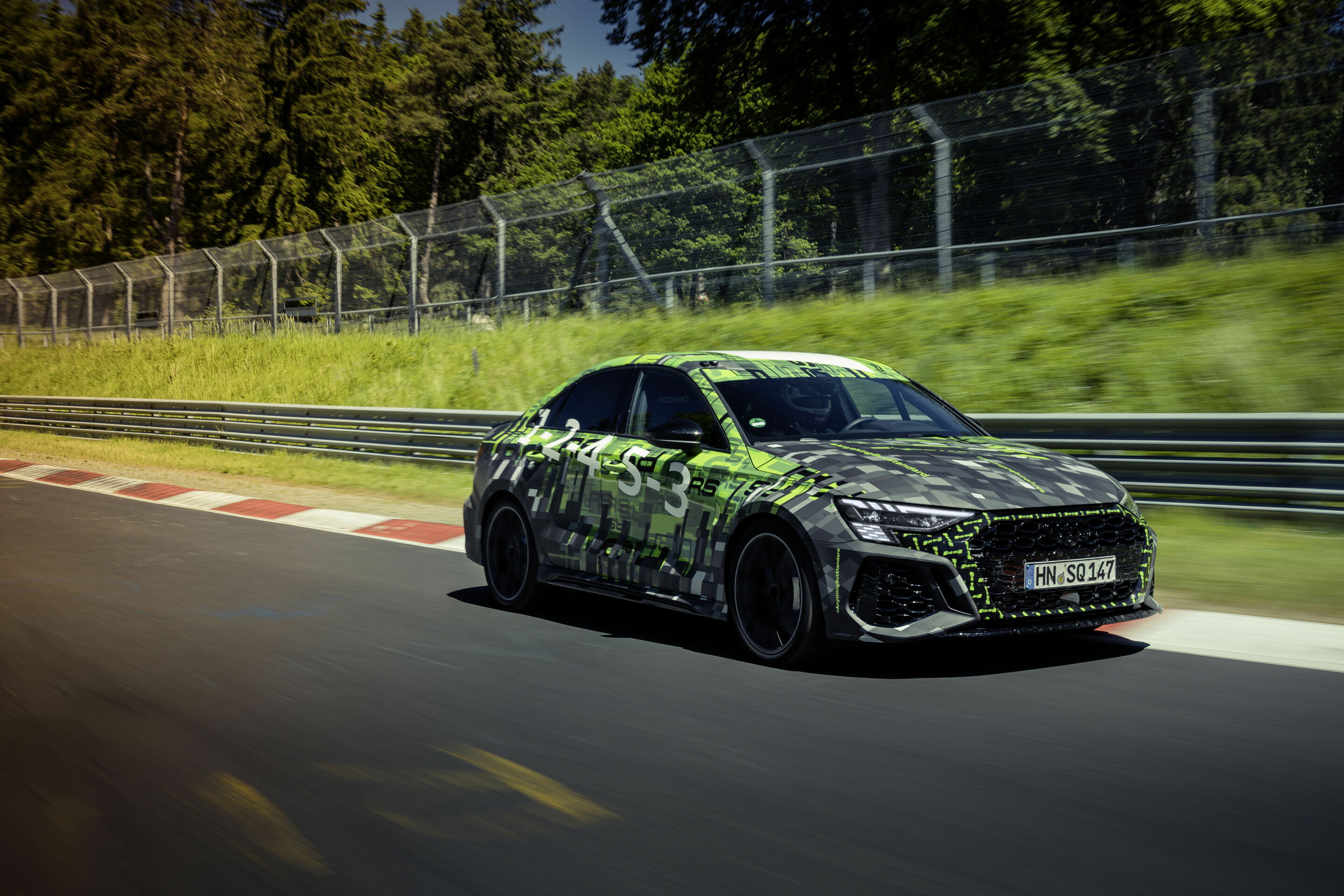 Audi RS 3 Rekordfahrt Nürburgring Nordschleife