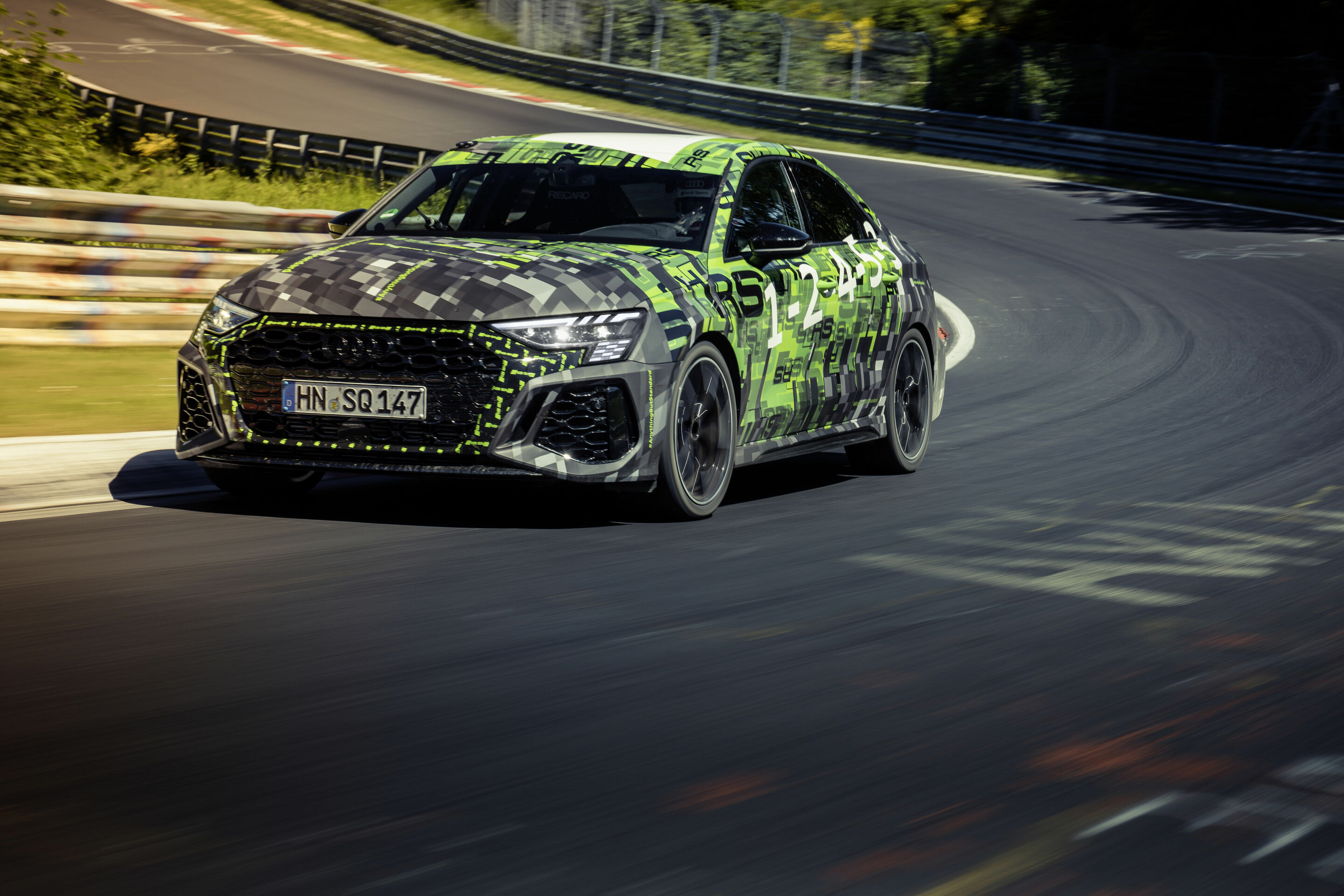 Audi RS 3 Rekordfahrt Nürburgring Nordschleife