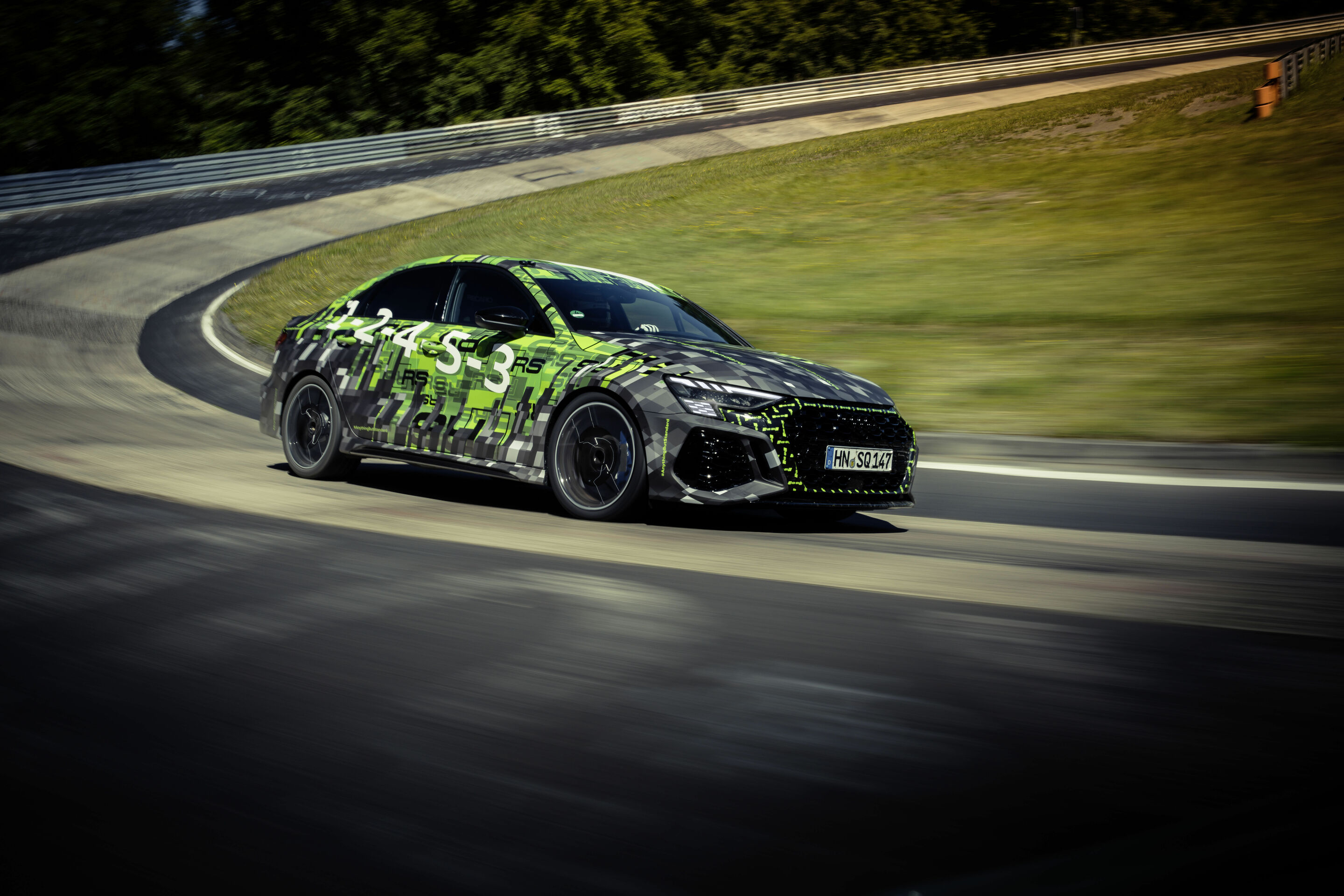 Audi RS 3 Rekordfahrt Nürburgring Nordschleife