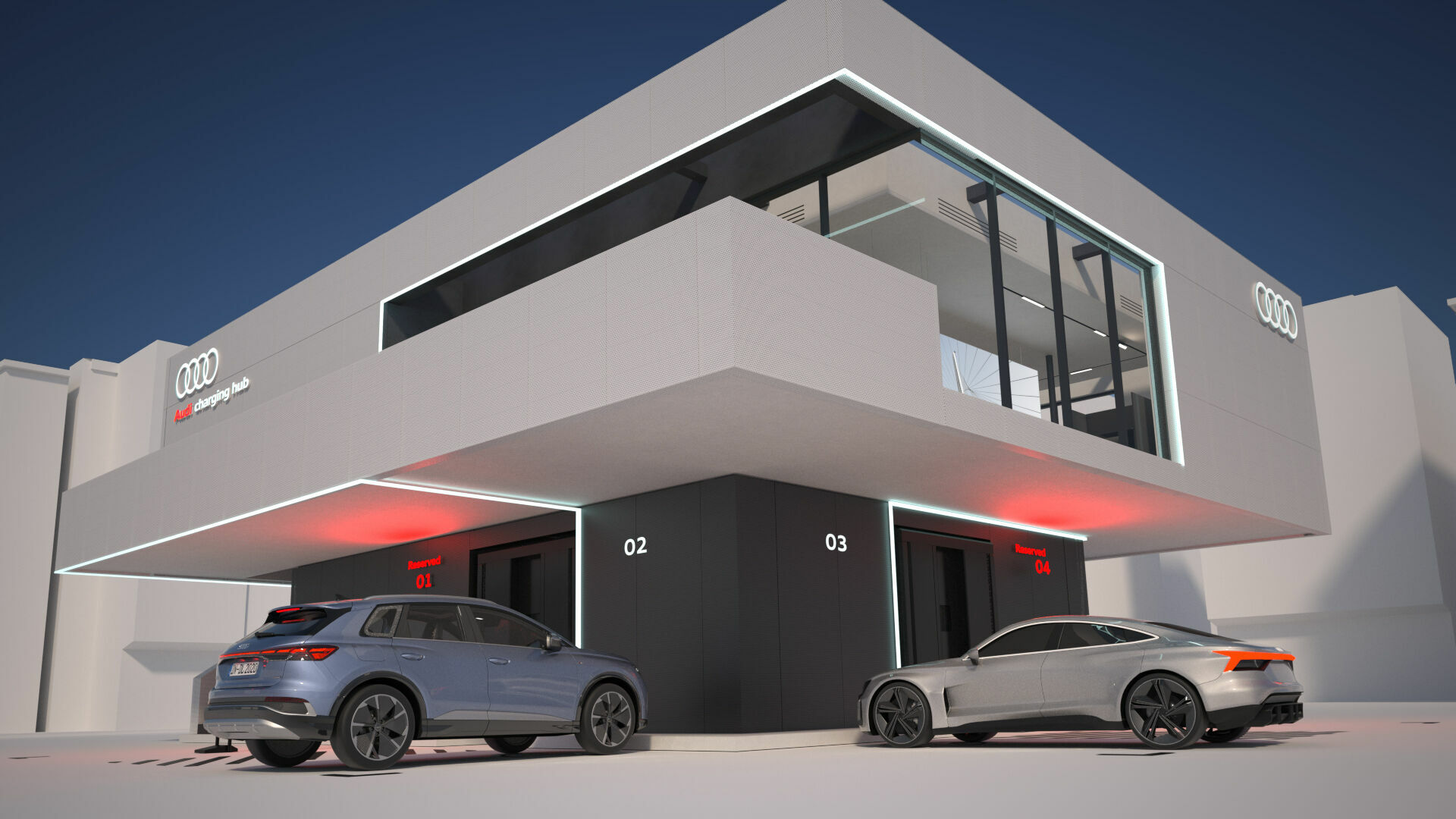 Audi charging hub