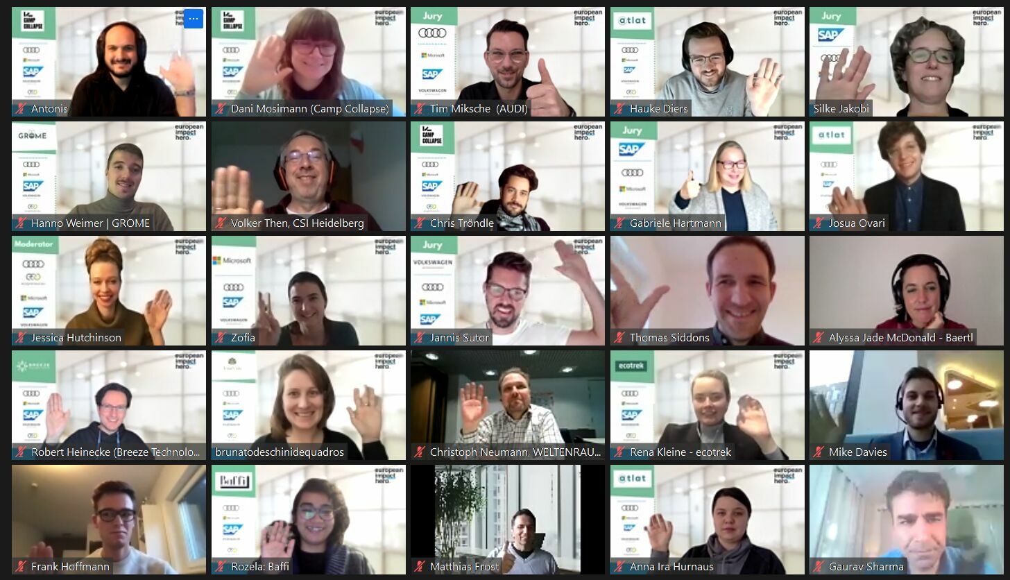 Audi employees are coaching sustainable startups: Award ceremony for the European Impact Hero