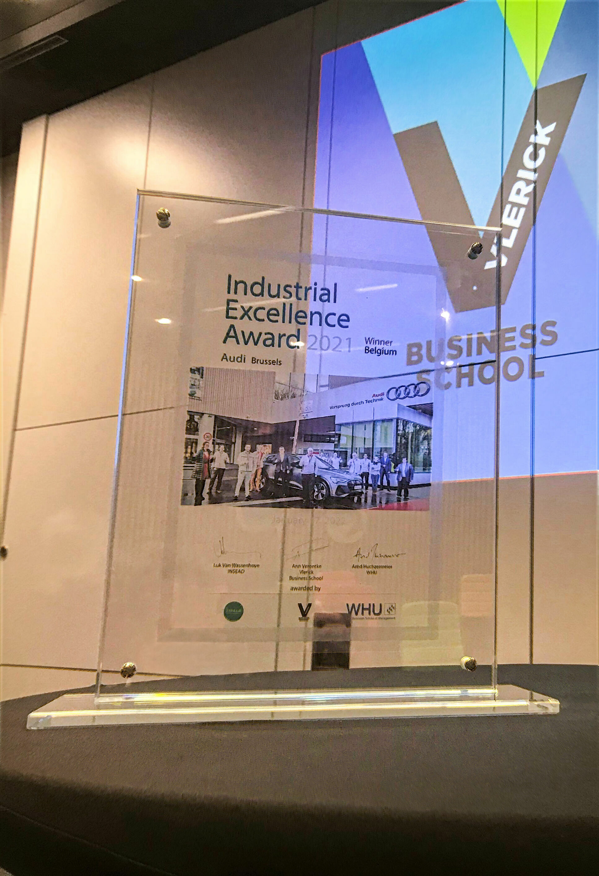 Audi Brussels gewinnt den Industrial Excellence Award Belgium 2021