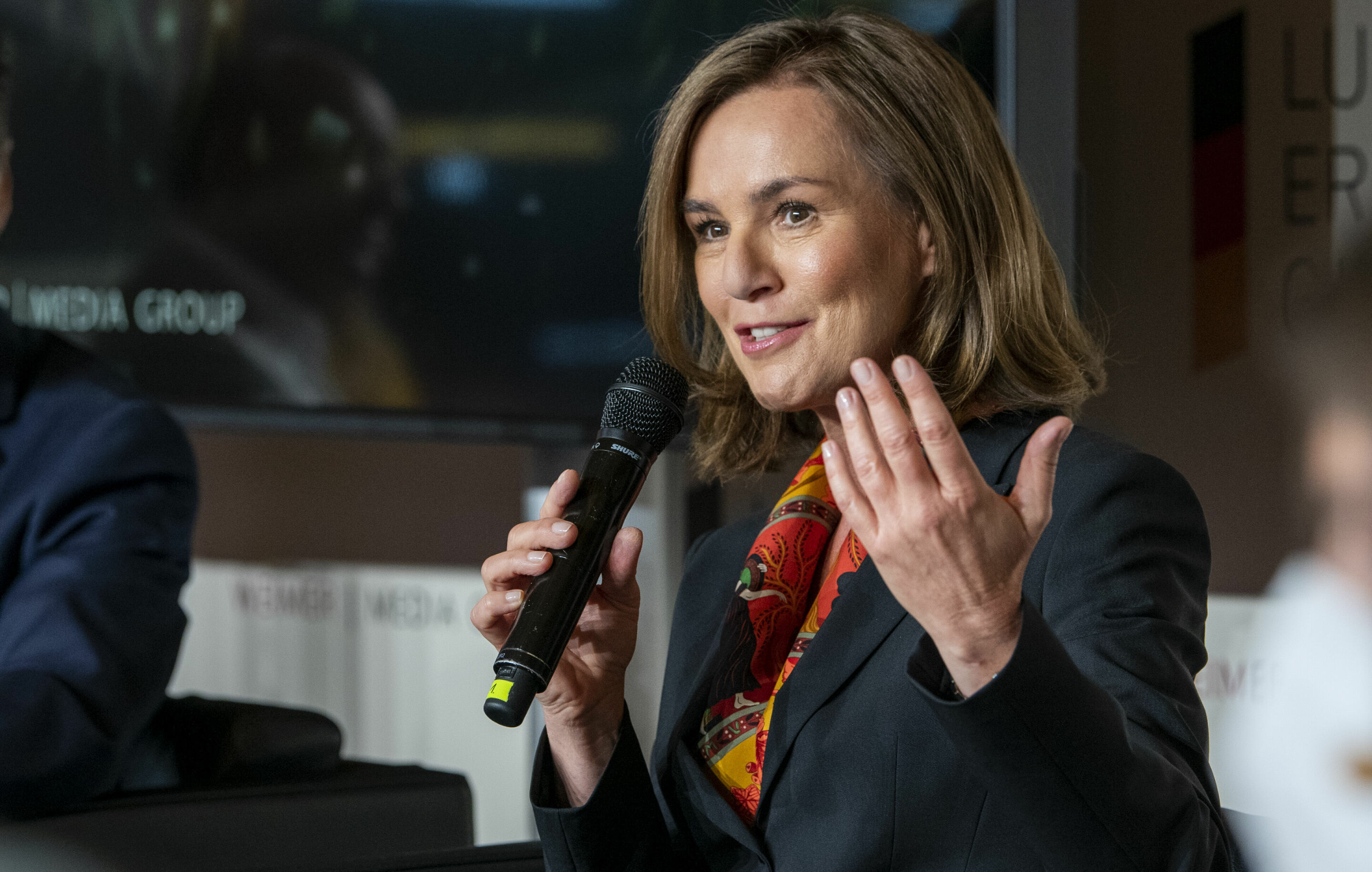 Hildegard Wortmann, Mitglied des Vorstands für Vertrieb und Marketing, beim Ludwig Erhardt Gipfel
