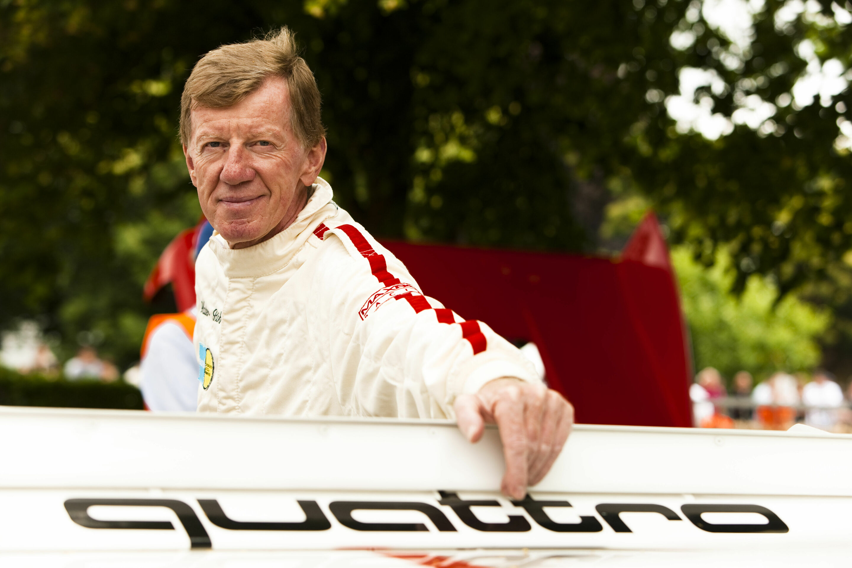 Rallye-Revival: Fahrerlegende Walter Röhrl legt einen Zwischenstopp am Audi Forum Neckarsulm ein