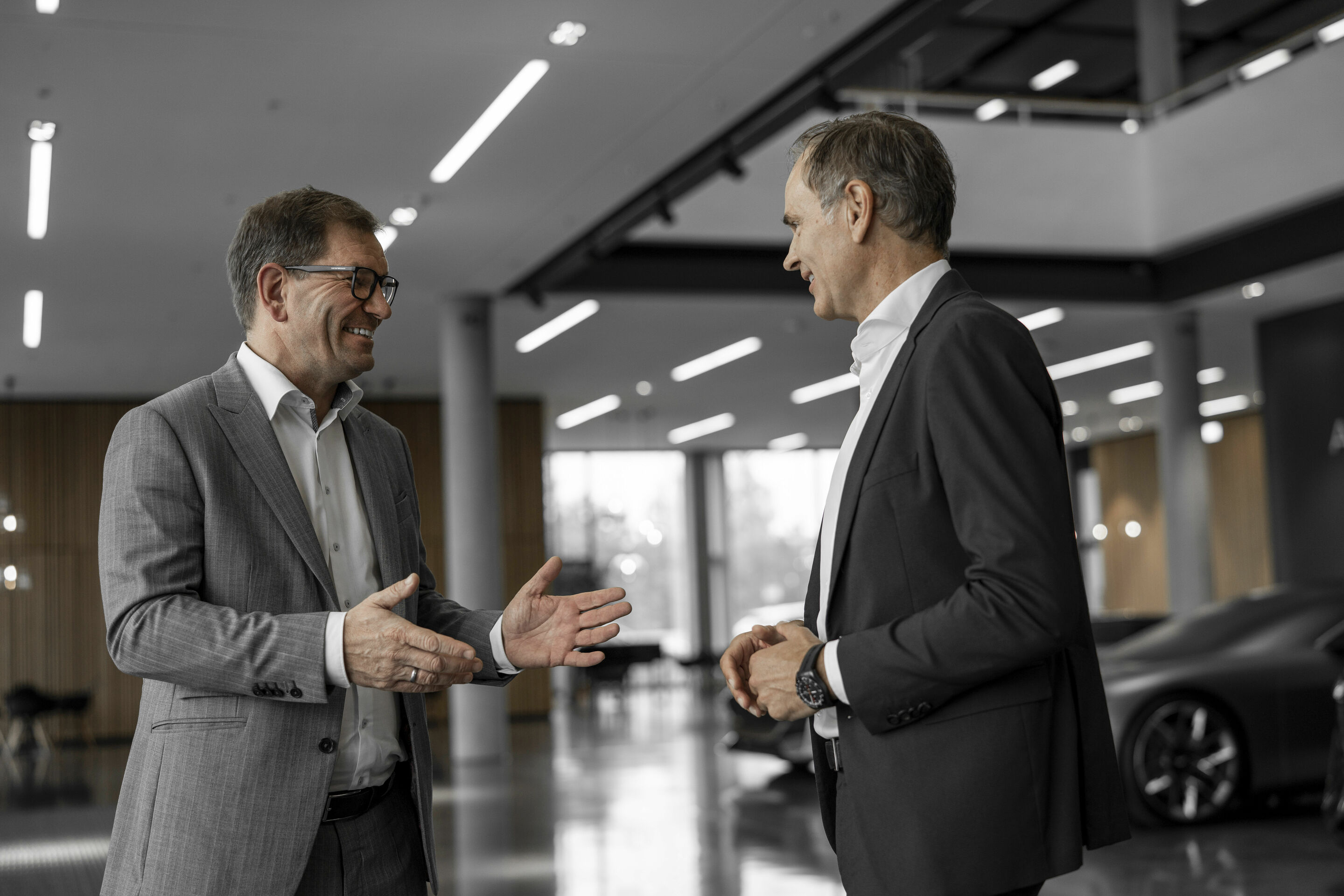 Volkswagen CEO Blume visits Audi