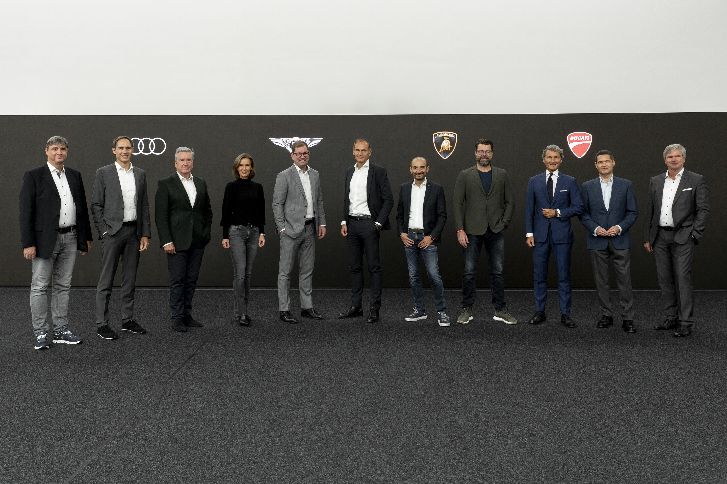 Volkswagen CEO Blume visits Audi