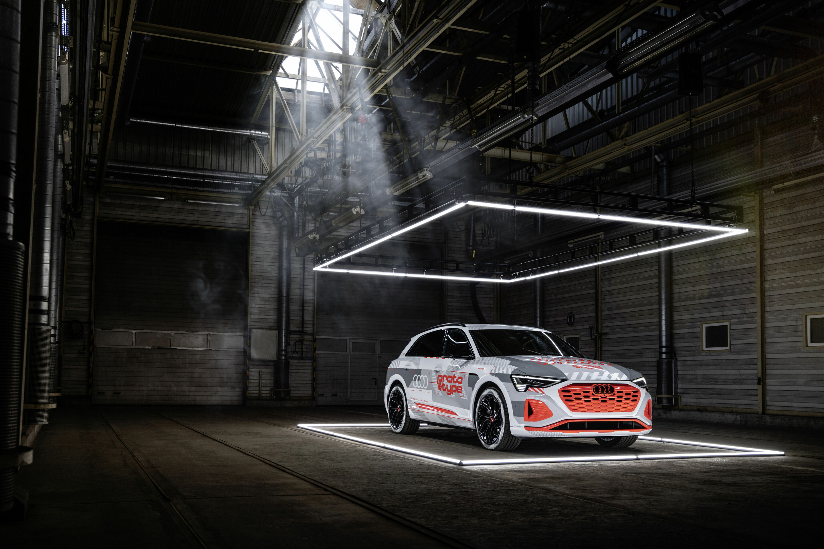 New Audi e-tron prototype at the E-Cannonball