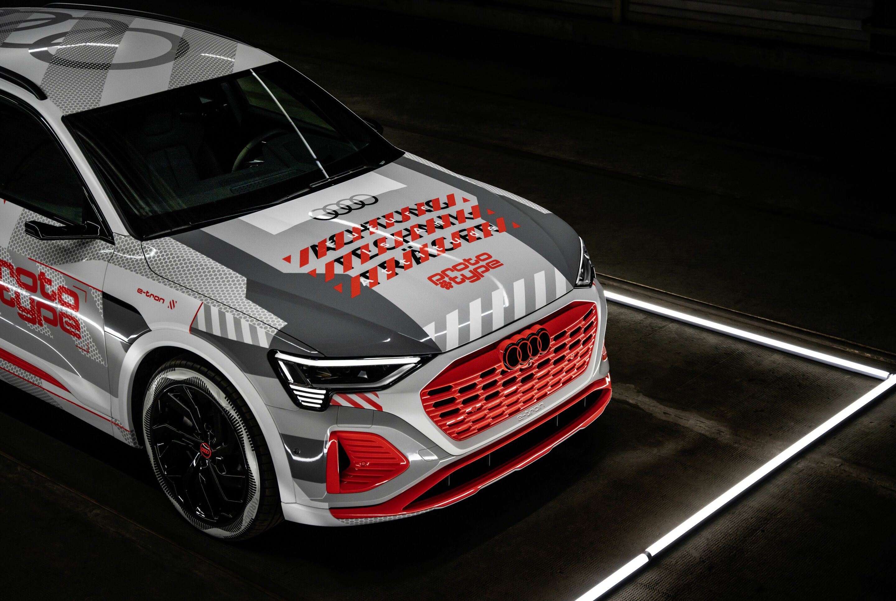 New Audi e-tron prototype at the E-Cannonball