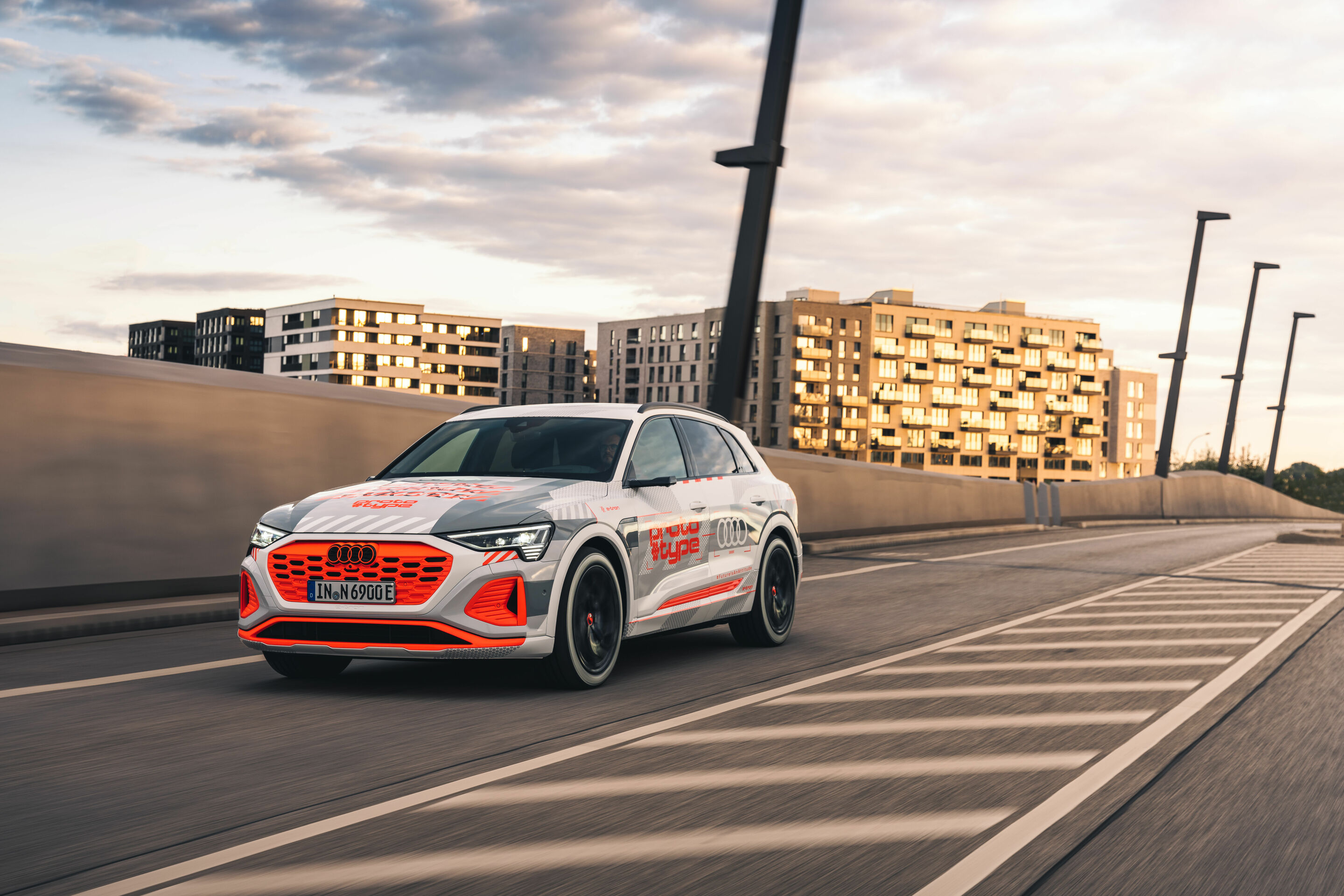 New Audi e-tron prototype at the E-Cannonball