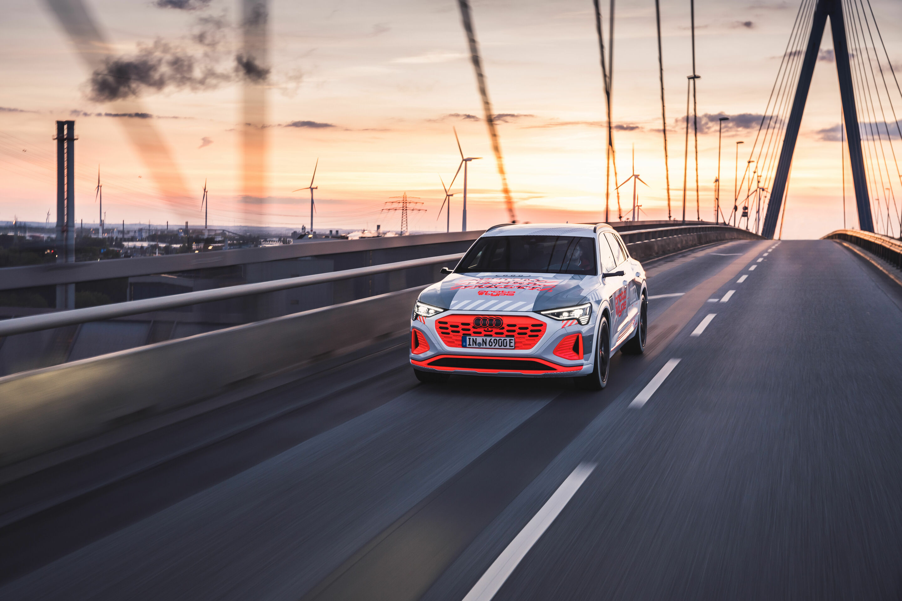 New Audi e-tron prototype at the E-Cannonball