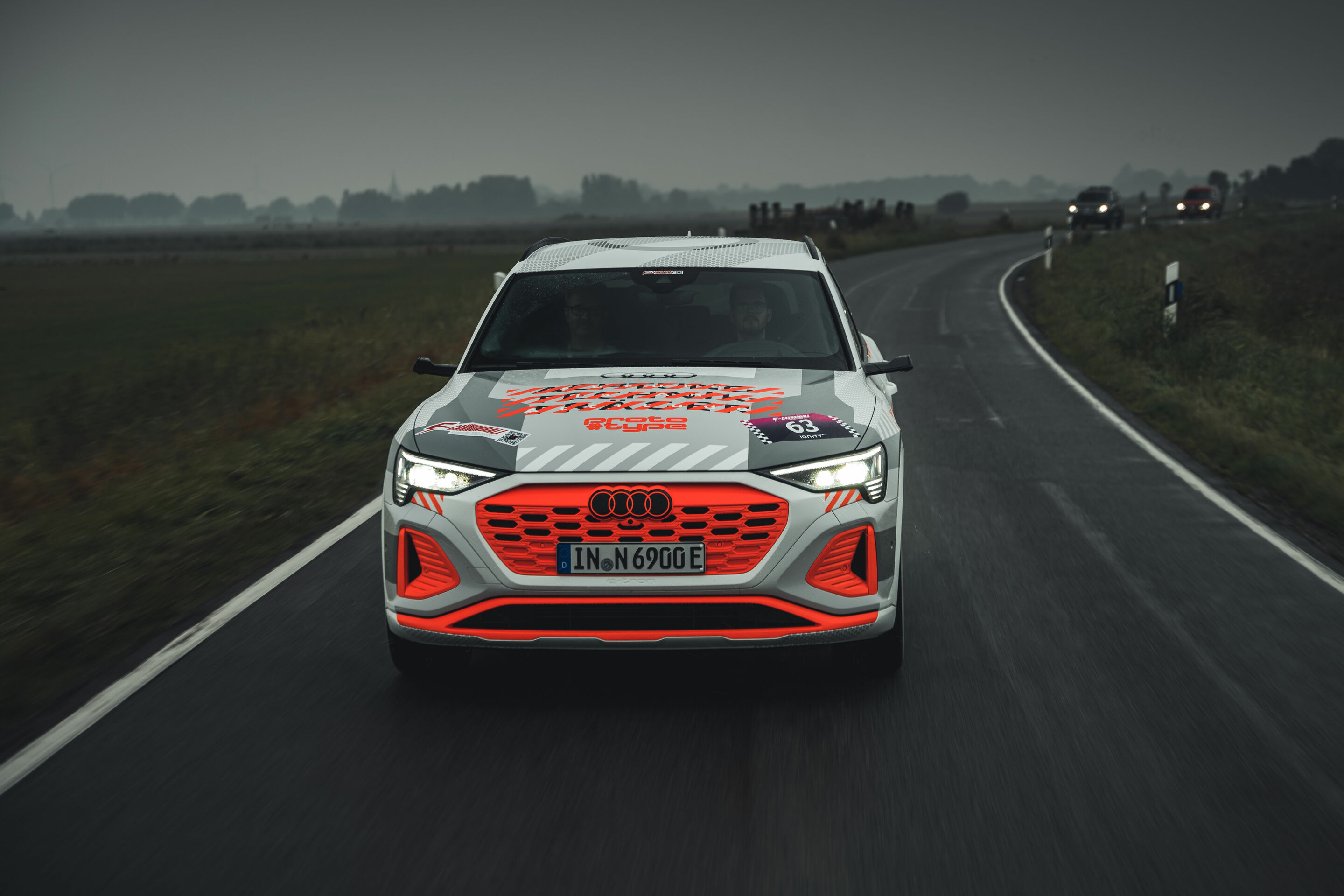 New Audi e-tron prototype at the E-Cannonball