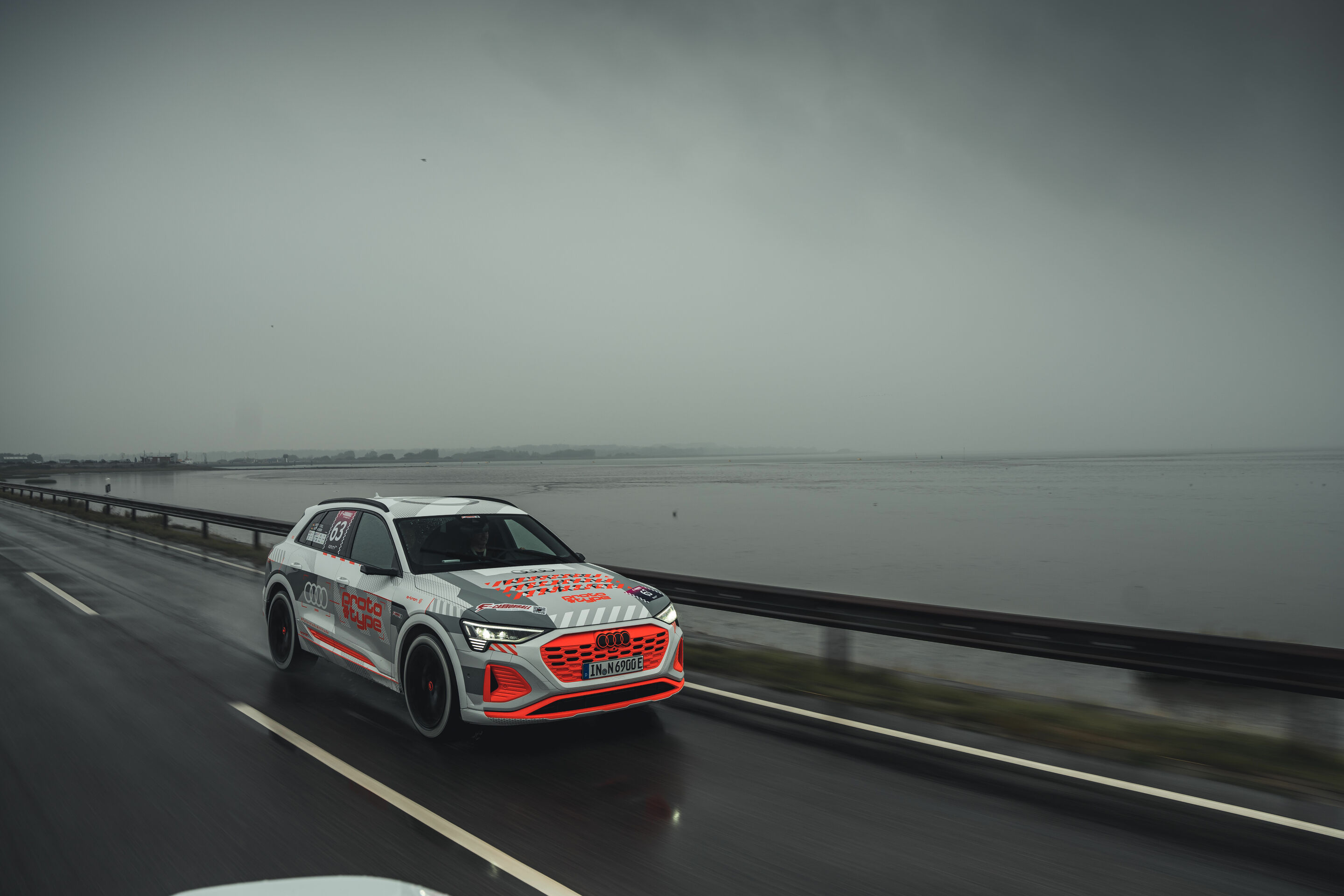 New Audi e-tron prototype at the E-Cannonball