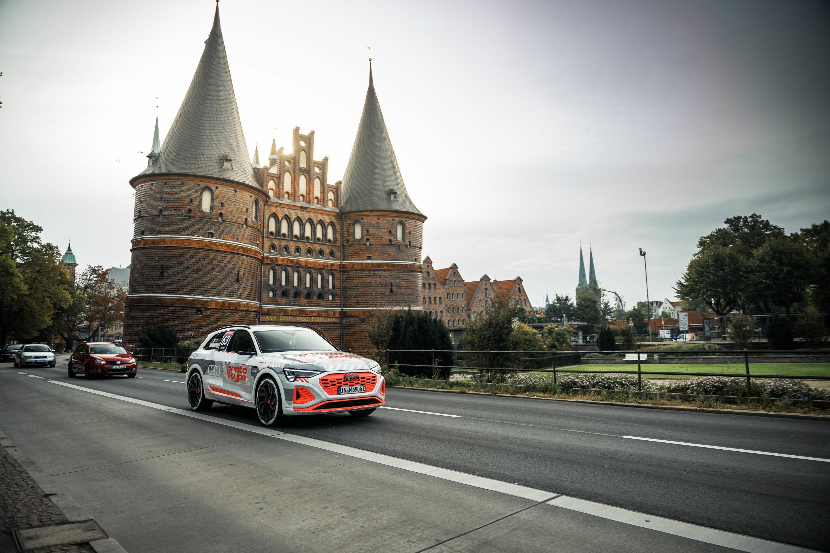 New Audi e-tron prototype at the E-Cannonball