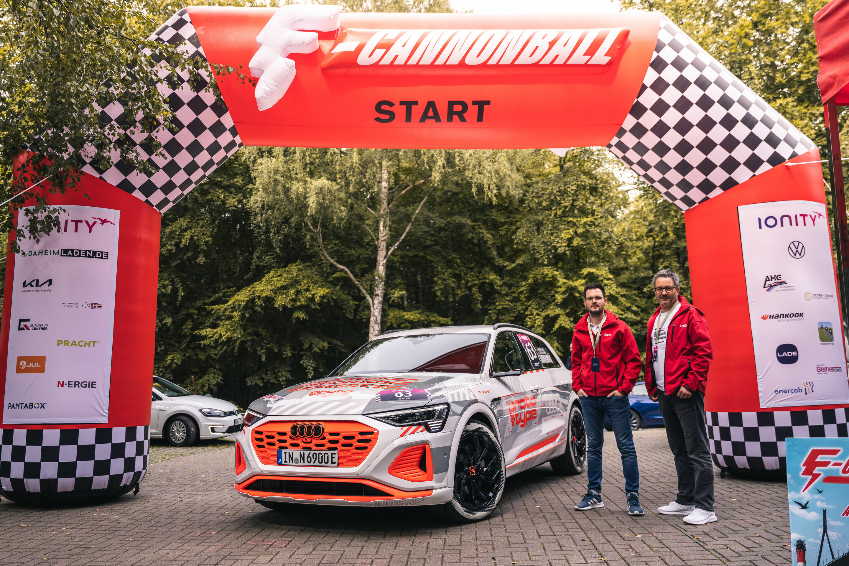 New Audi e-tron prototype at the E-Cannonball