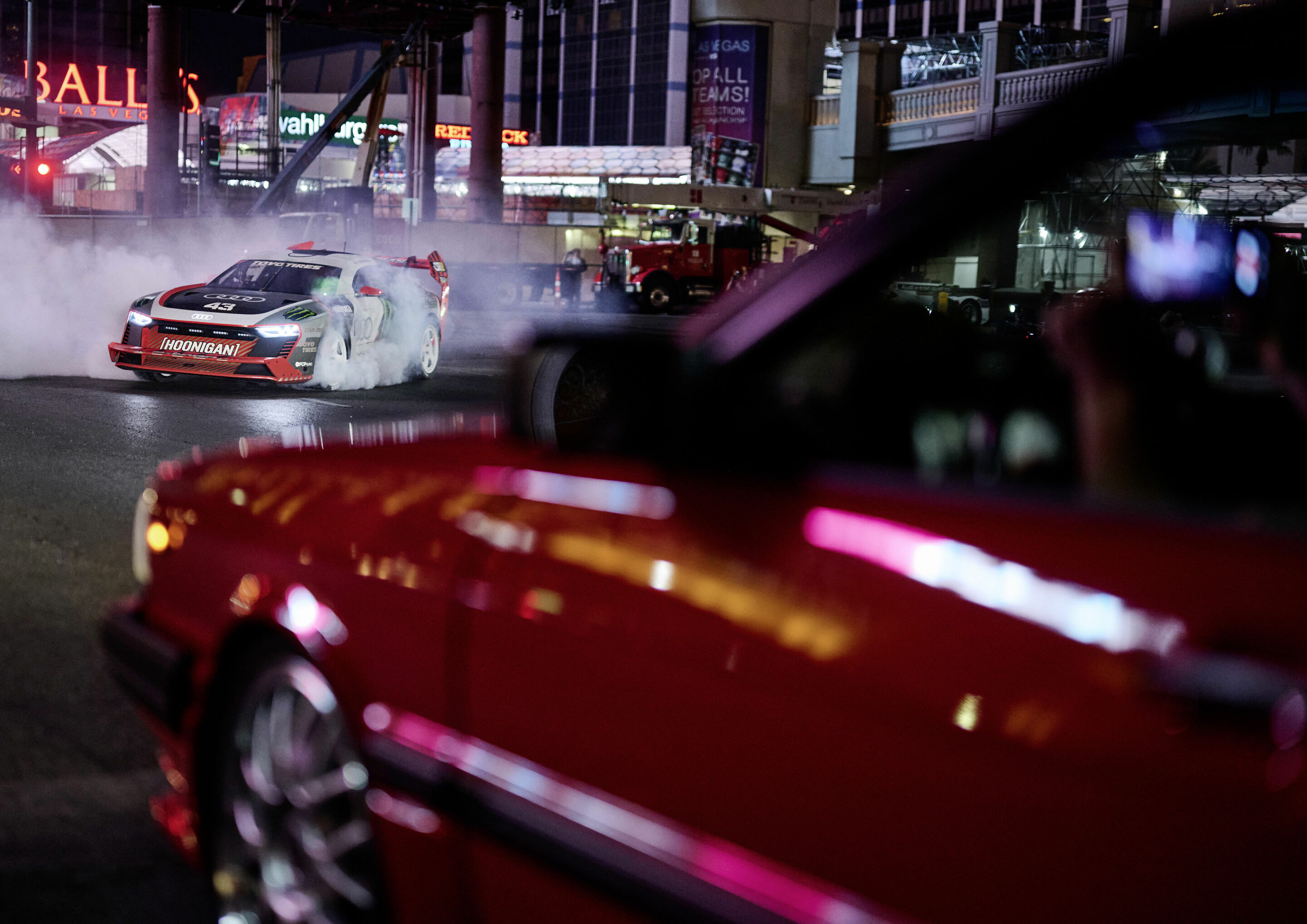 Ken Block and the Audi S1 Hoonitron electrify Las Vegas