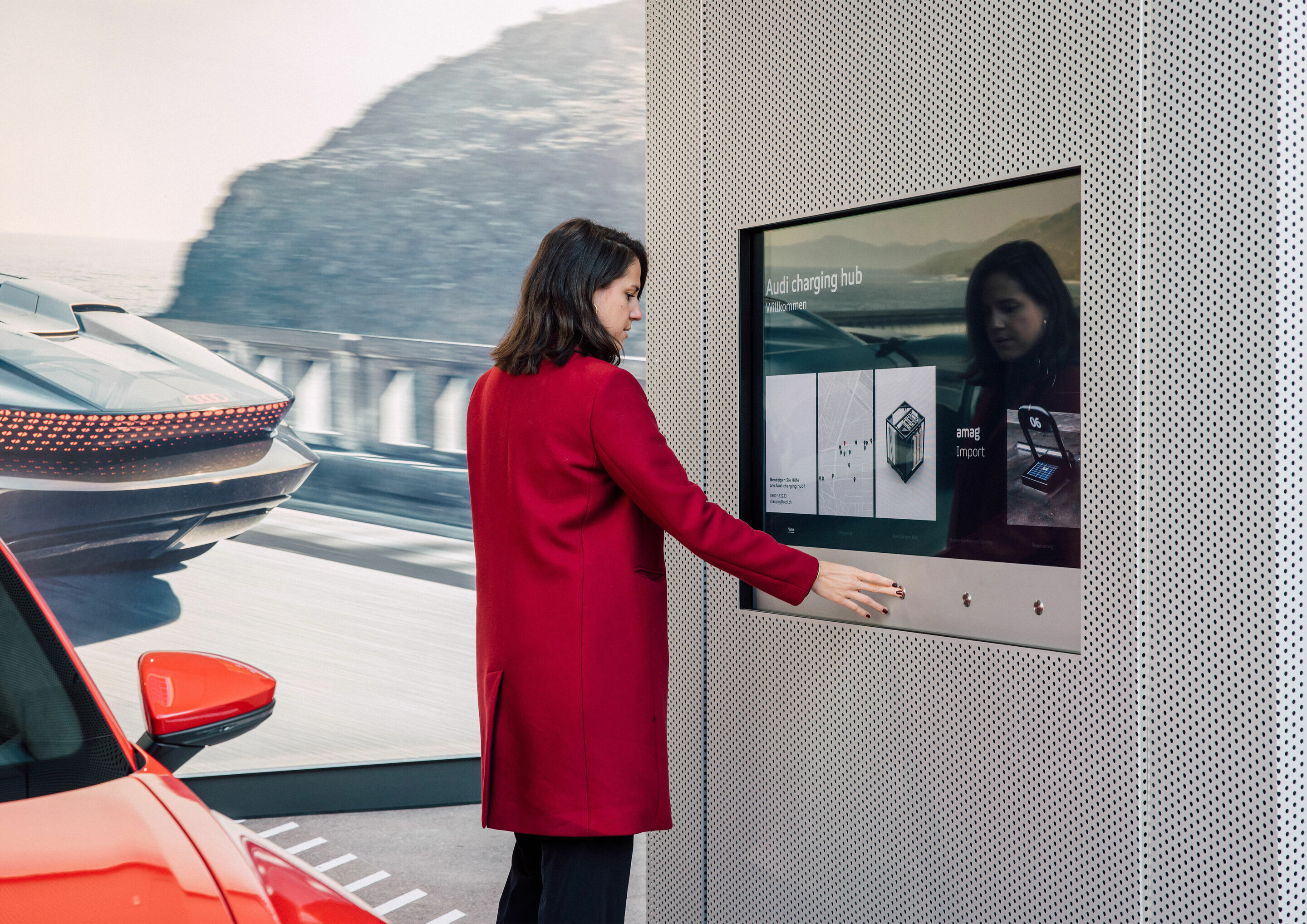 Elektrisierendes Opening des ersten Audi charging hub in Zürich