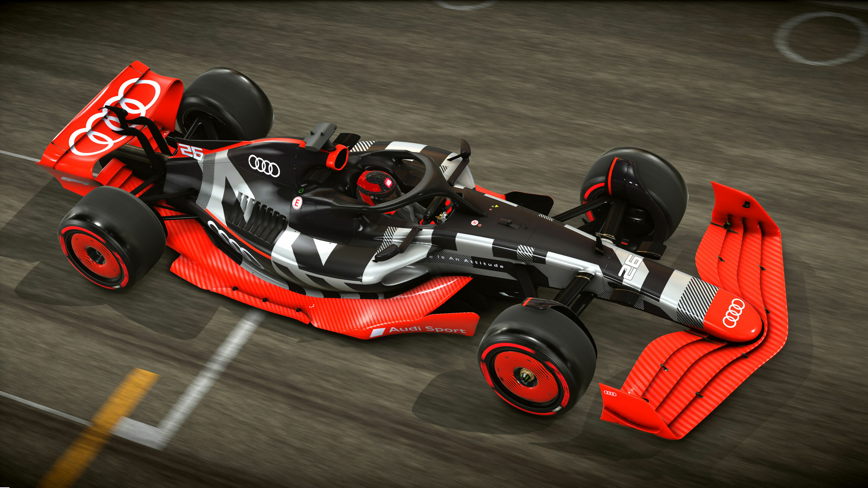 Showcar with Audi F1 launch livery