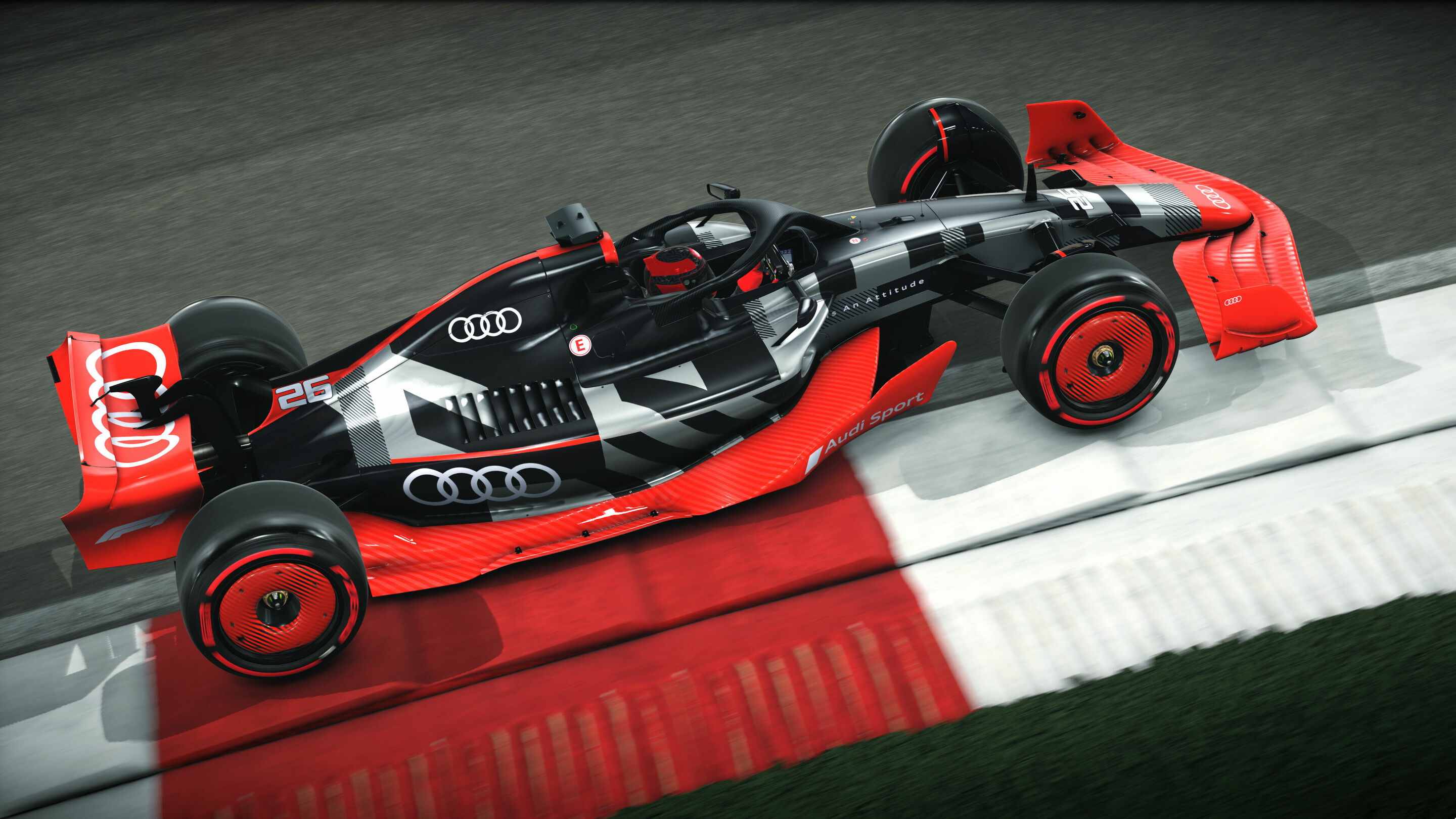Showcar with Audi F1 launch livery
