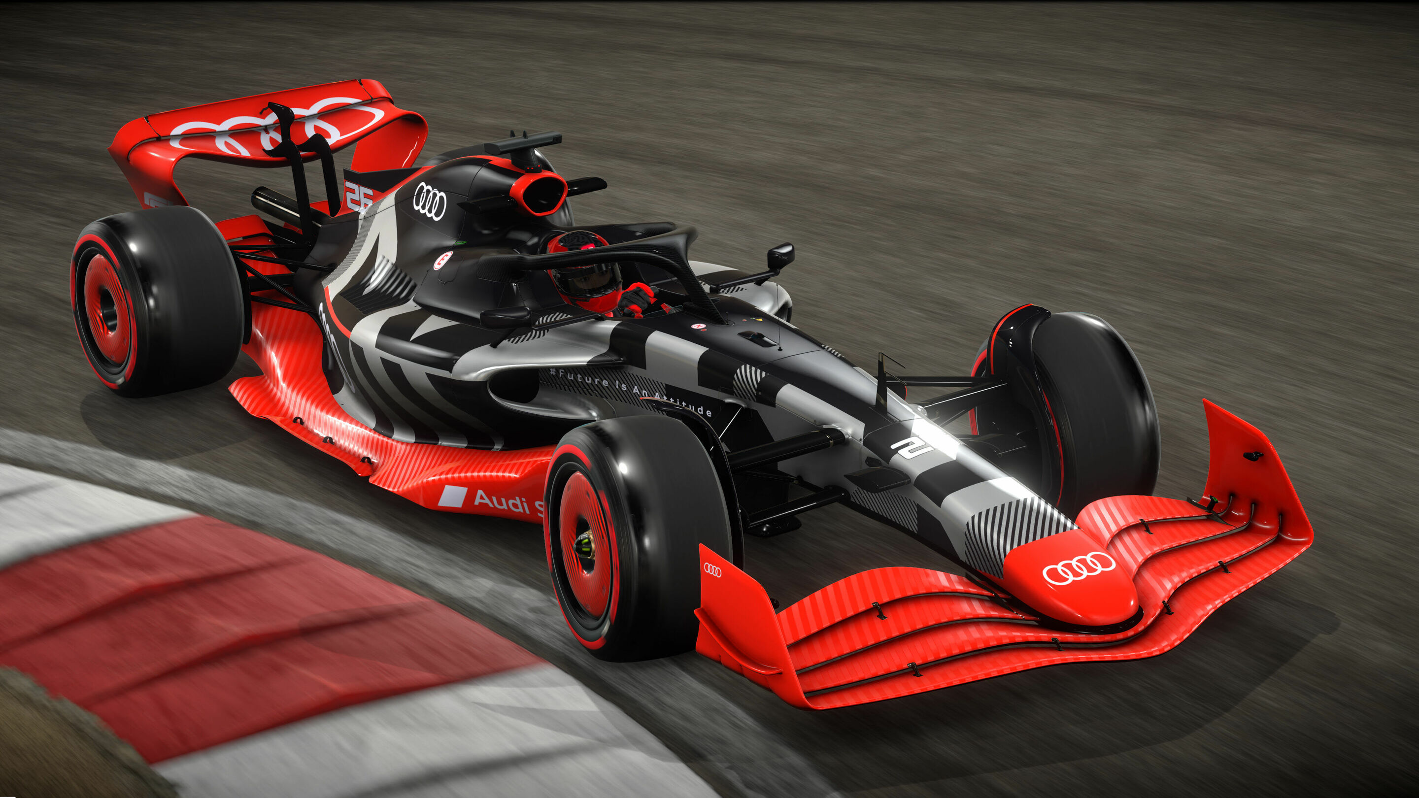 Showcar with Audi F1 launch livery