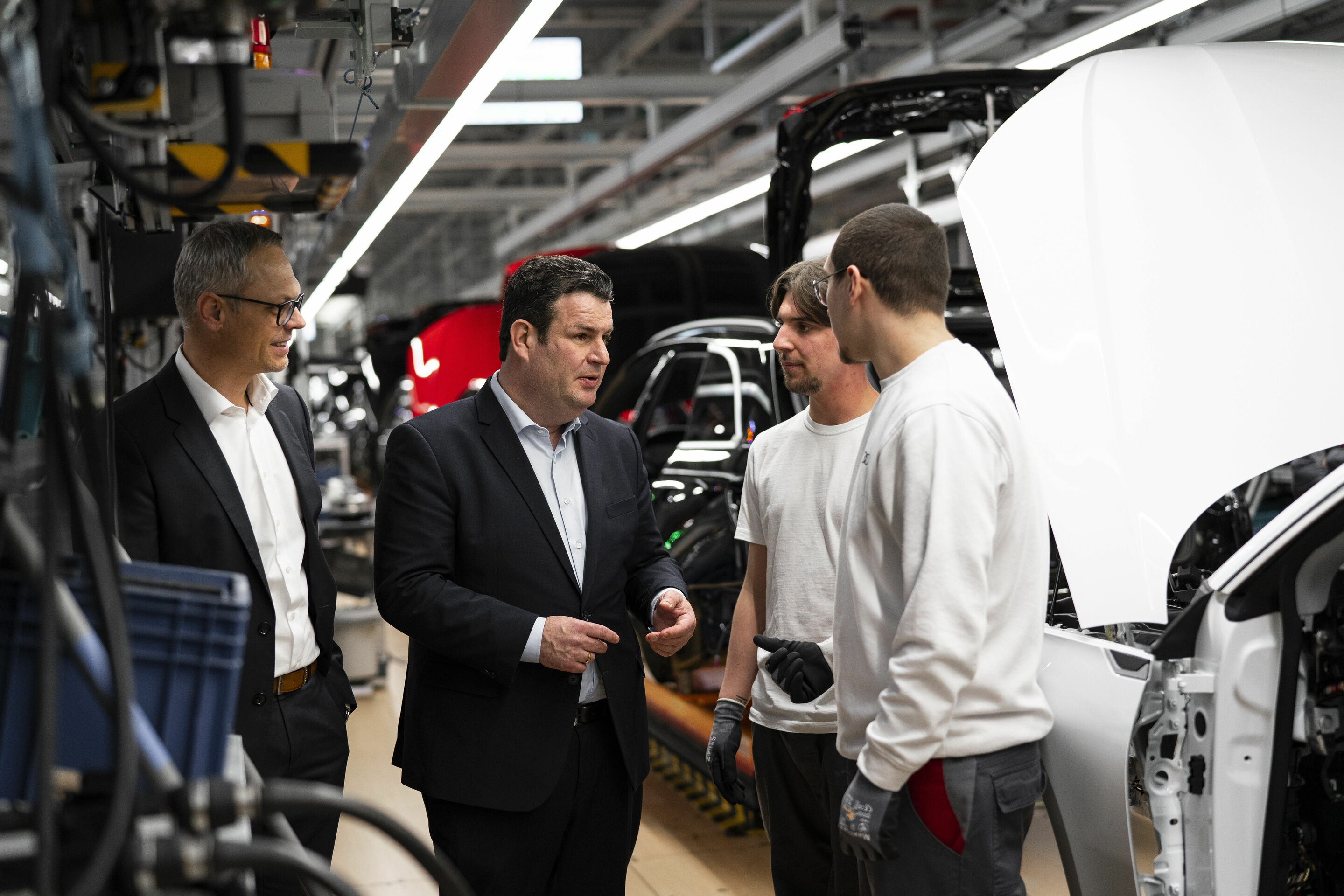 Bundesminister Hubertus Heil zu Gast bei Audi