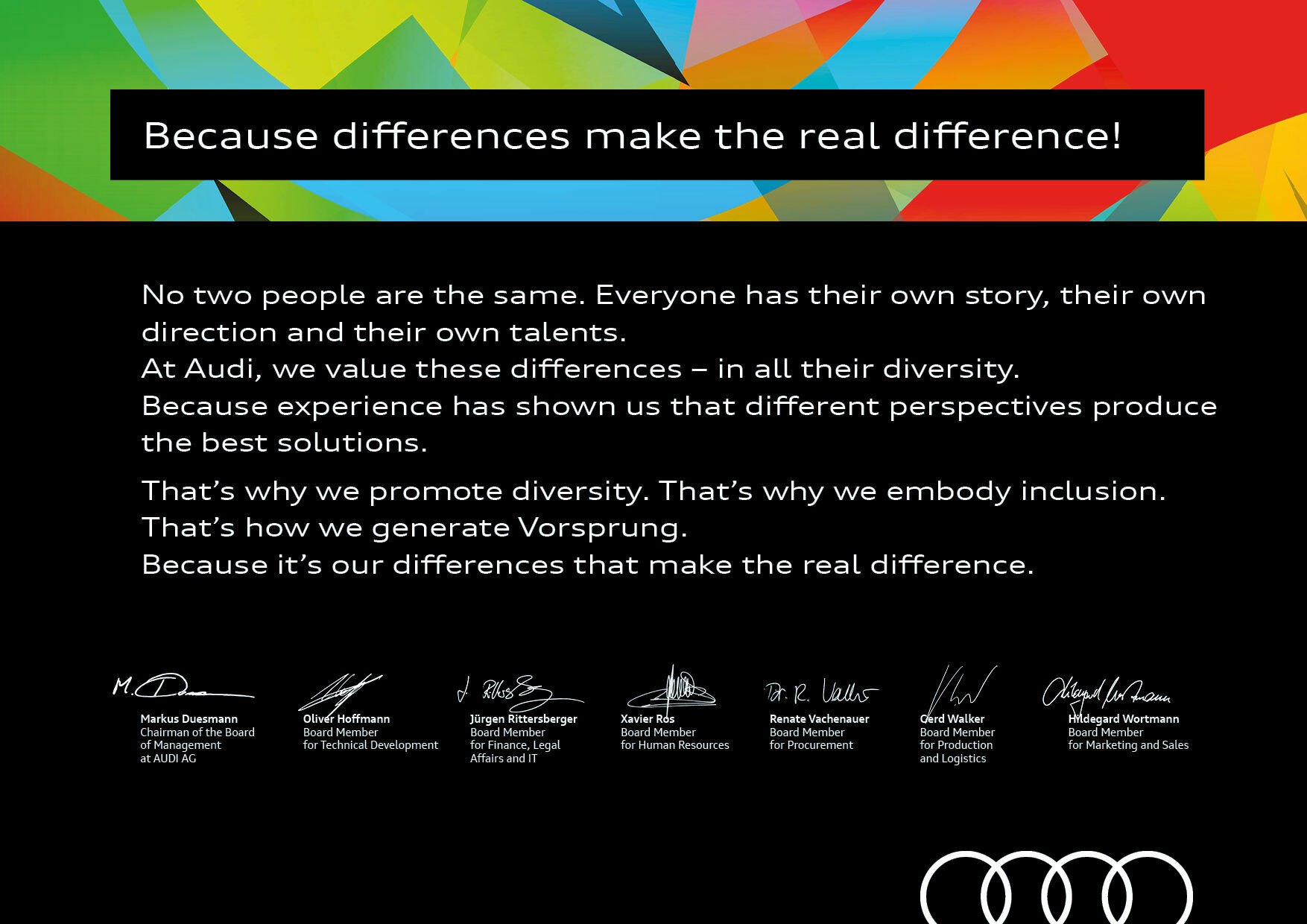 Audi steps up on diversity & inclusion