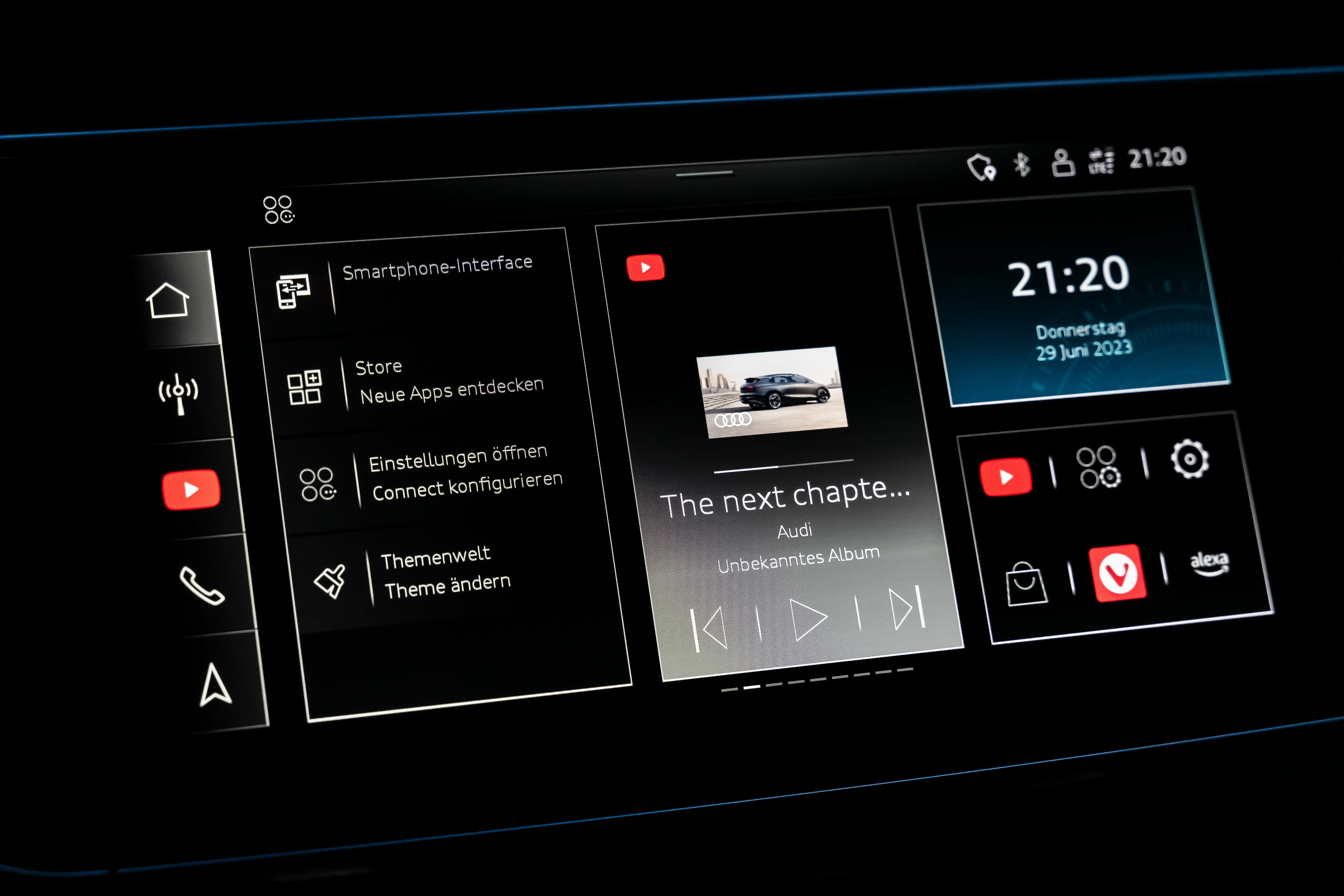 Audi integrates YouTube into various models