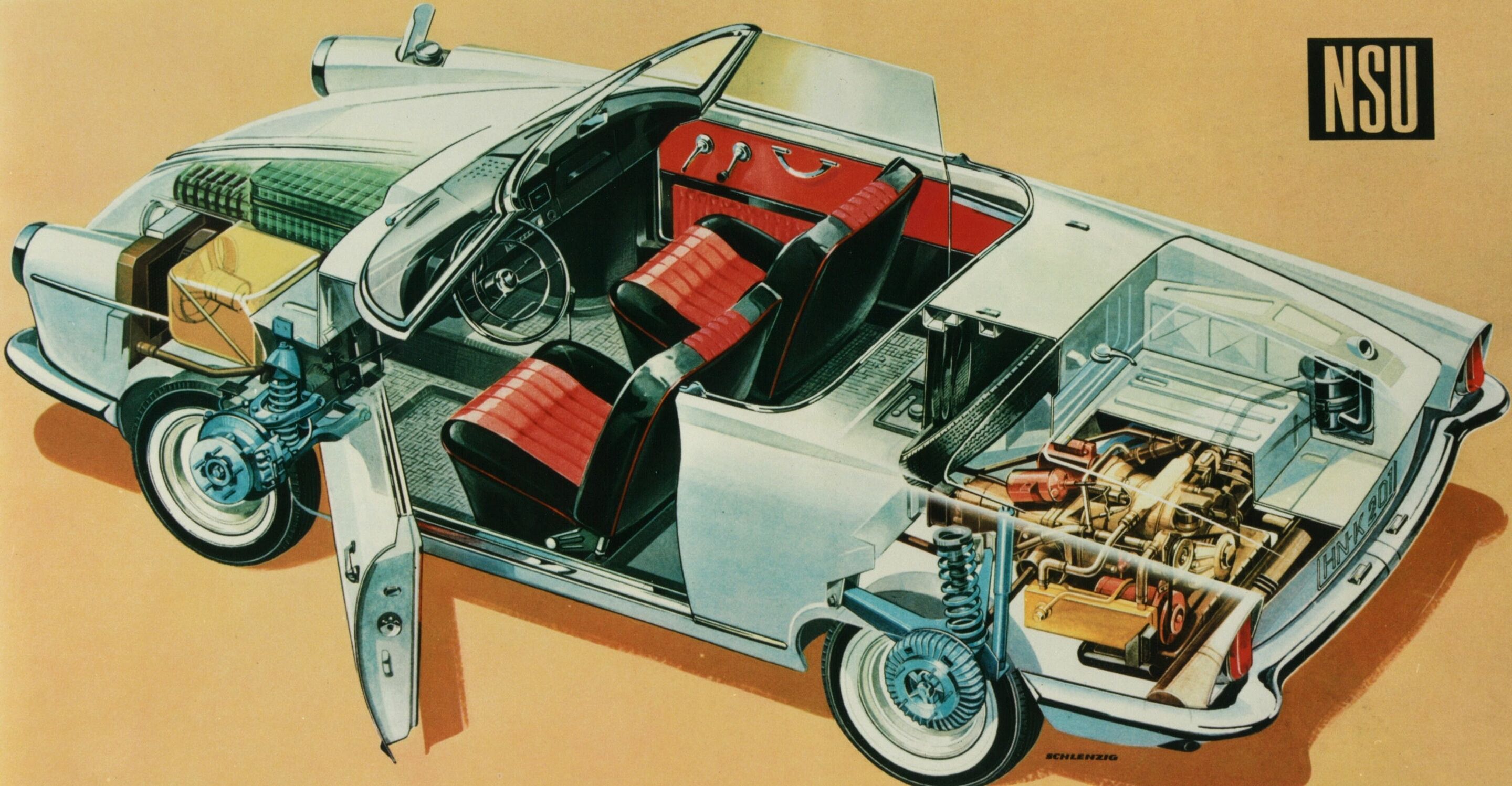 Sporty, beautiful, and innovative: the NSU/Wankel Spider