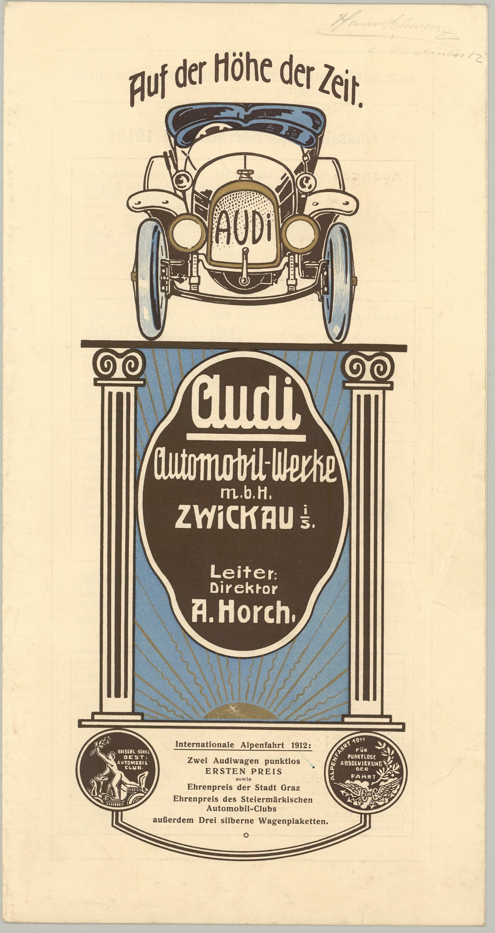“Audi, 1909 to 1940 – the cars, the brand, the company”