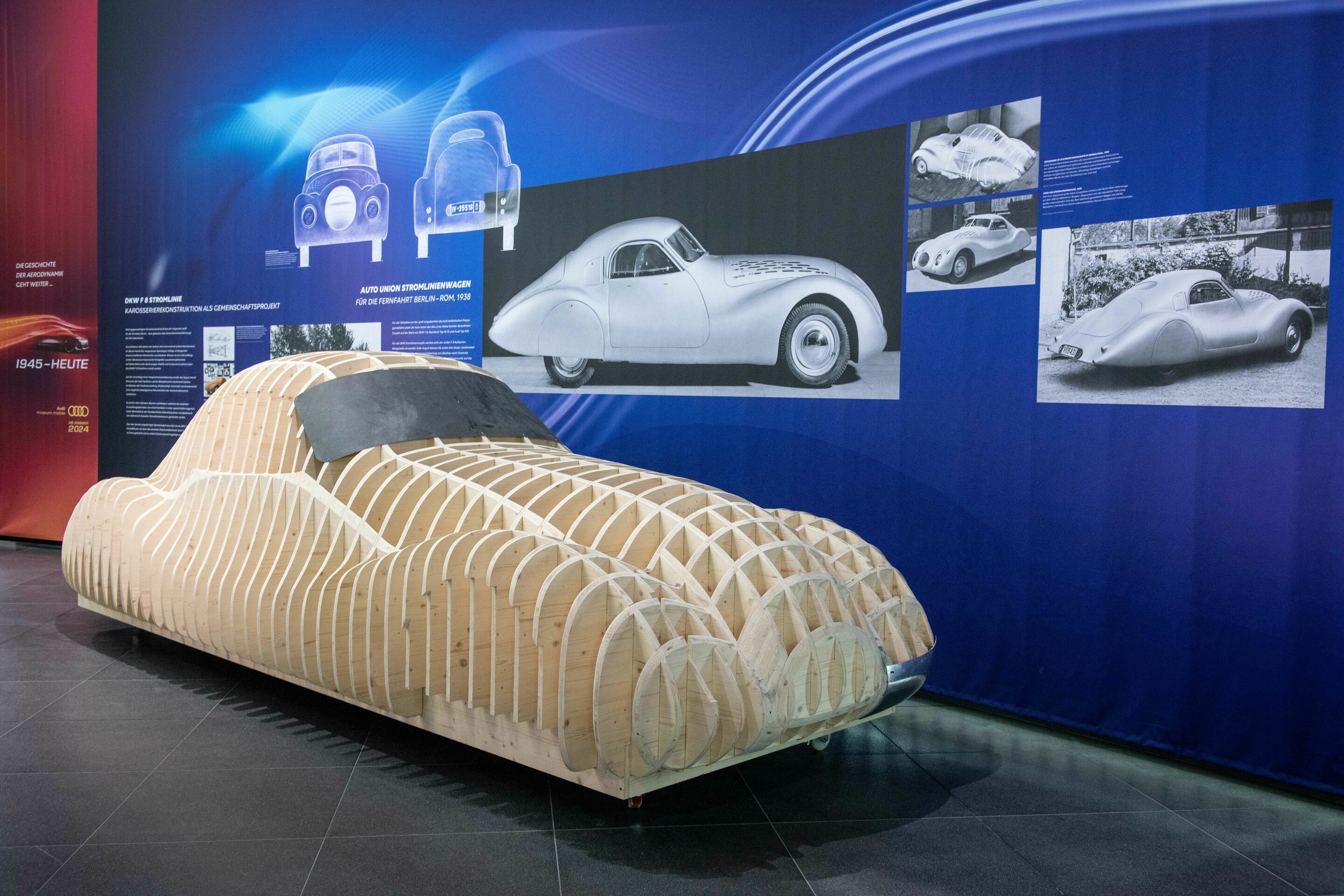 Jetzt wird’s windschnittig im Audi museum mobile