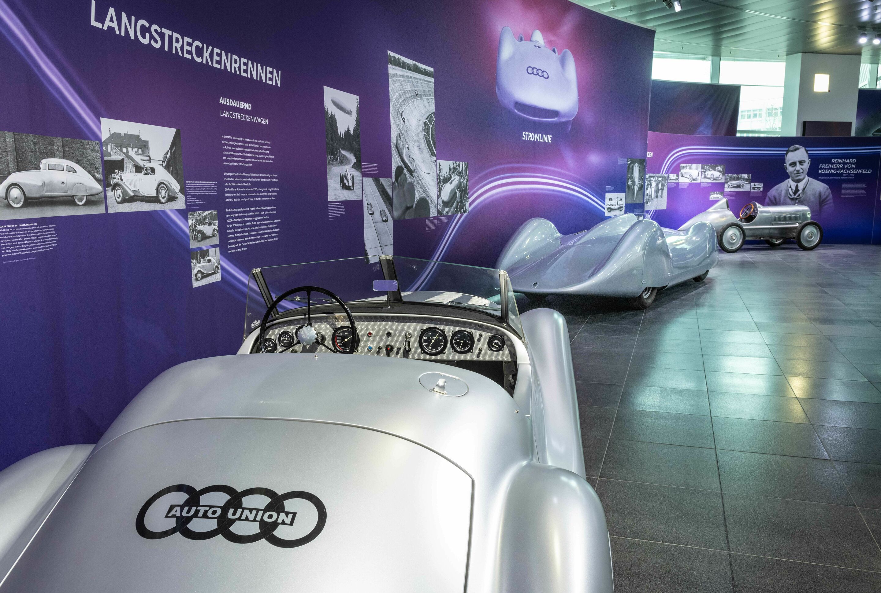 Jetzt wird’s windschnittig im Audi museum mobile