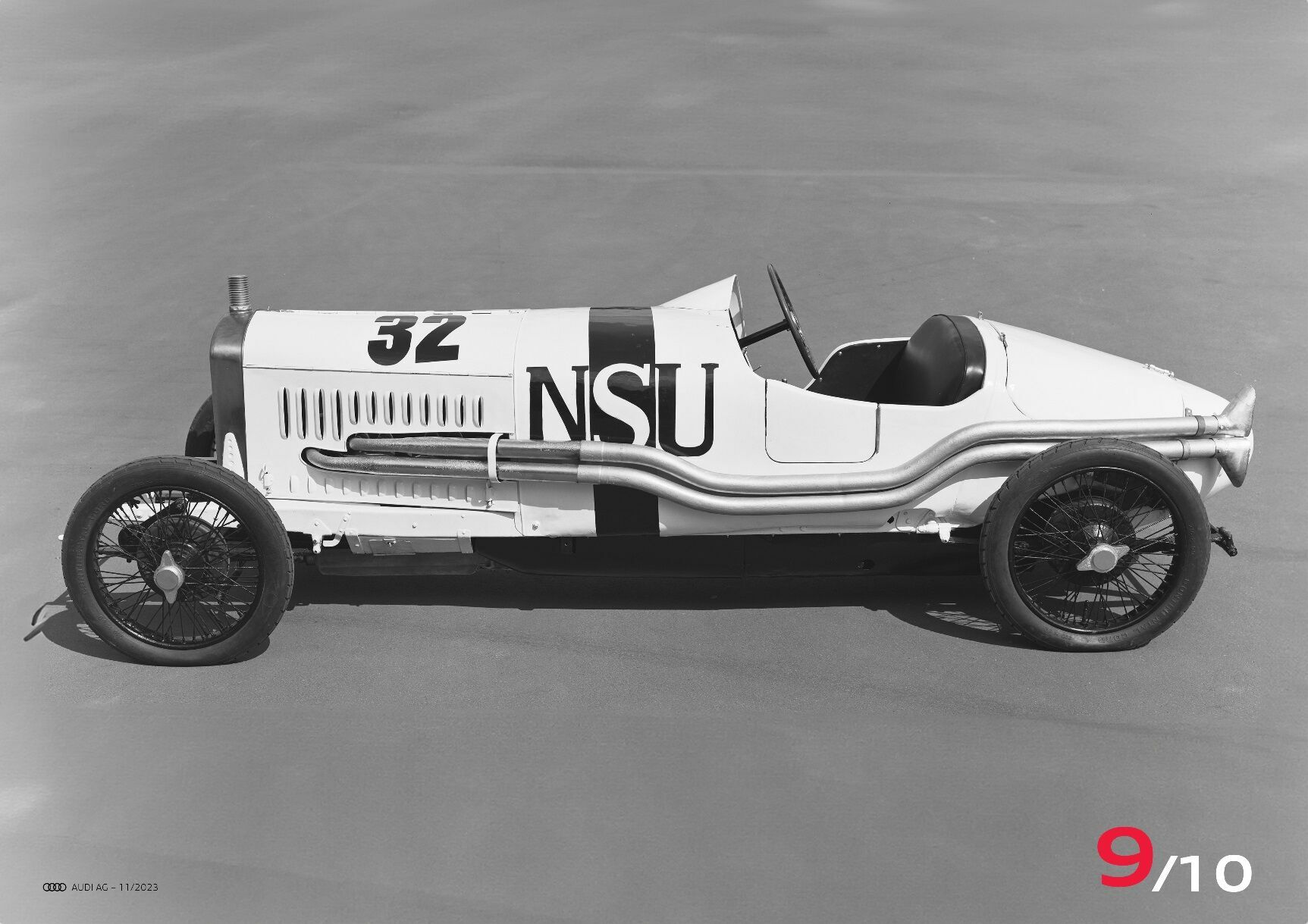 Quadruple victory for NSU Type 6/60 PS racing car at the German Grand Prix on the AVUS circuit