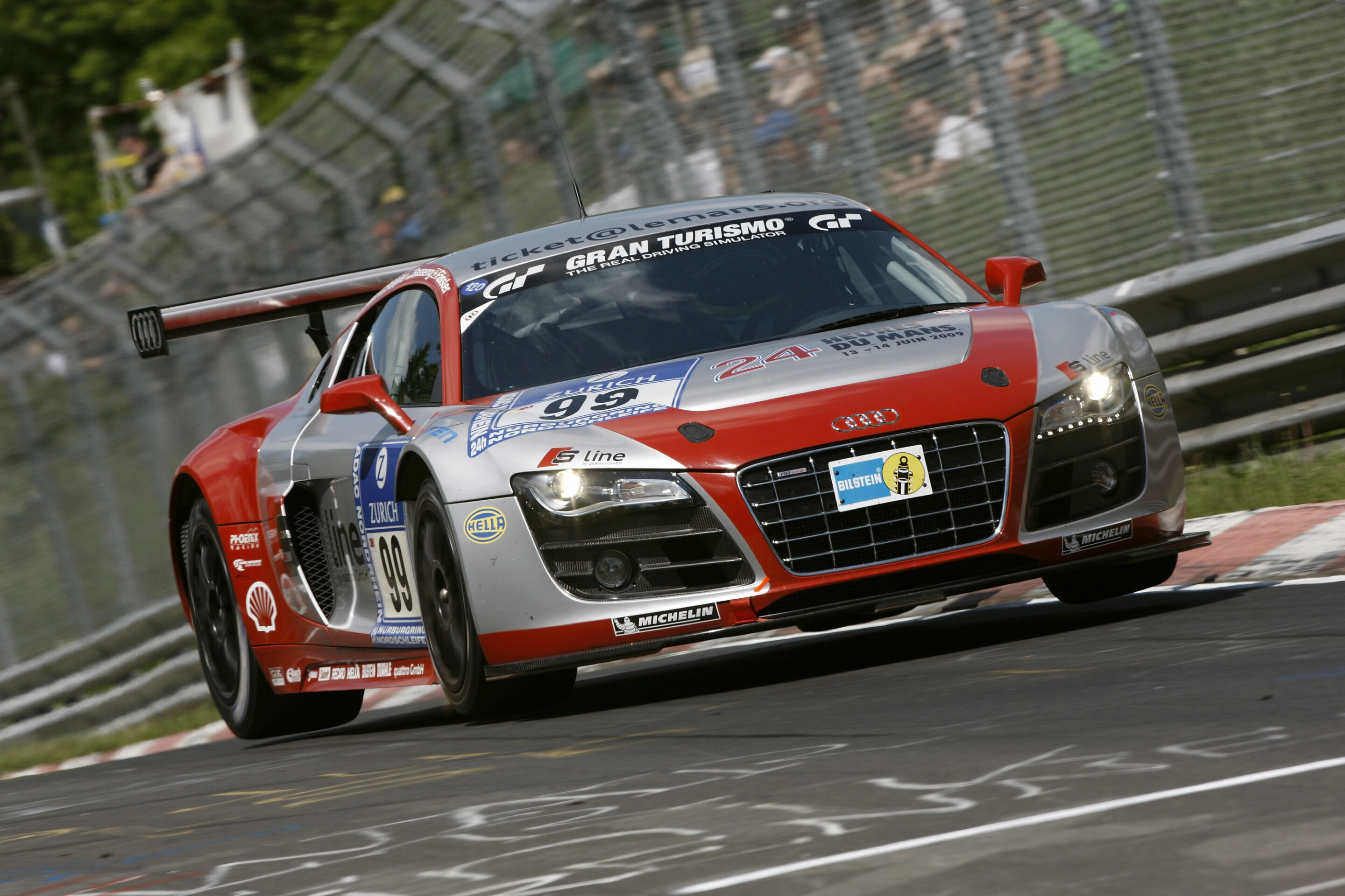 Alle Audi R8 LMS in den Top Sechs Audi MediaCenter