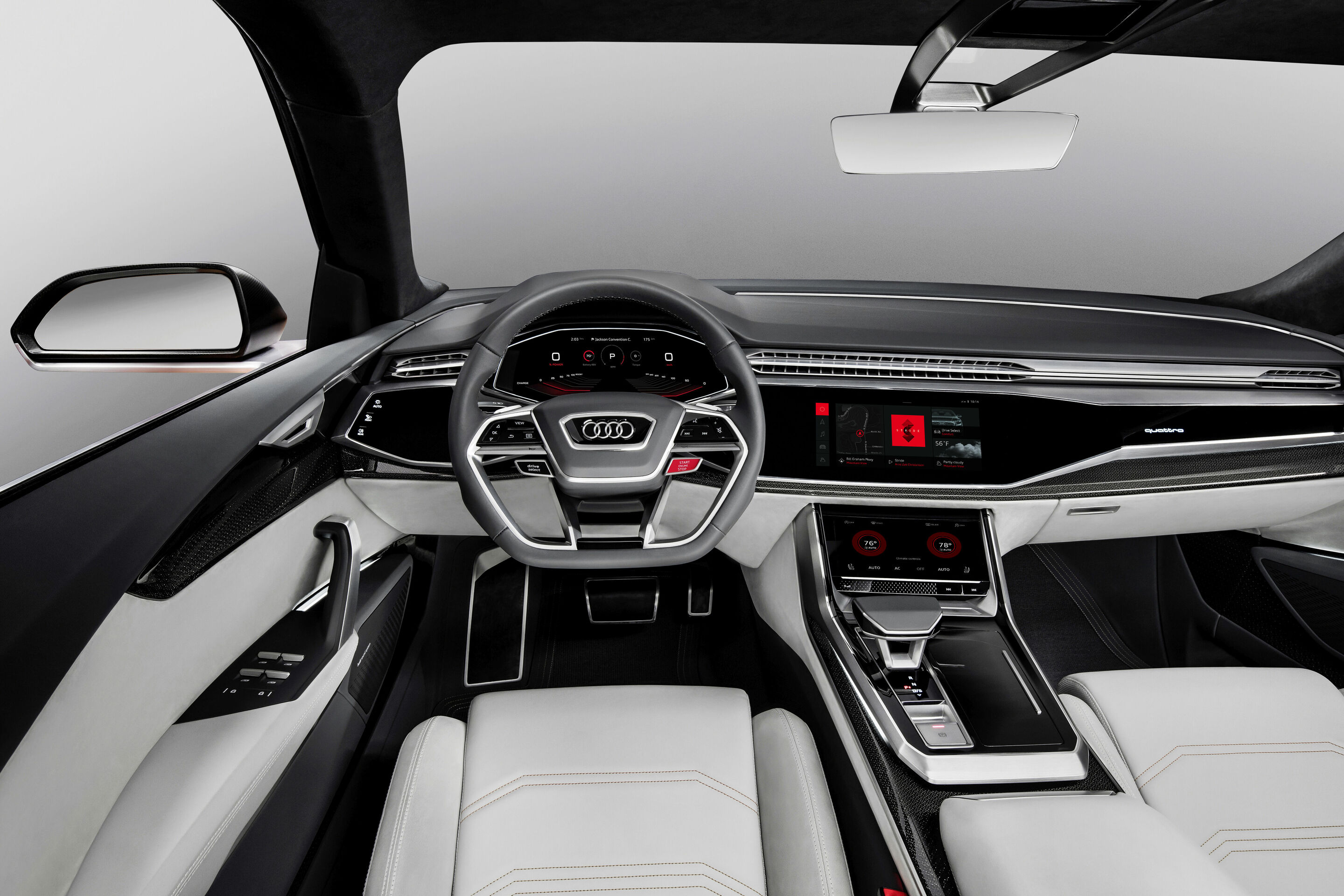 Audi shows integrated Android operating system in Audi Q8 sport concept