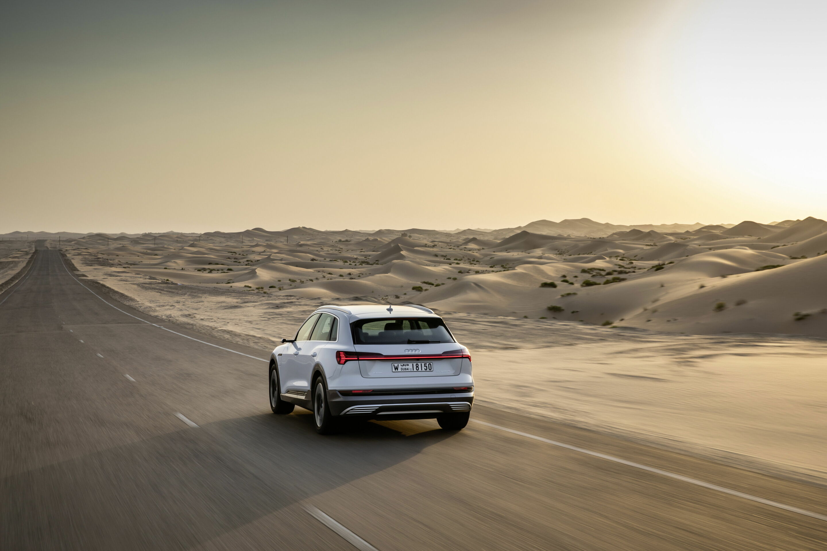 The Audi e-tron at Masdar City
