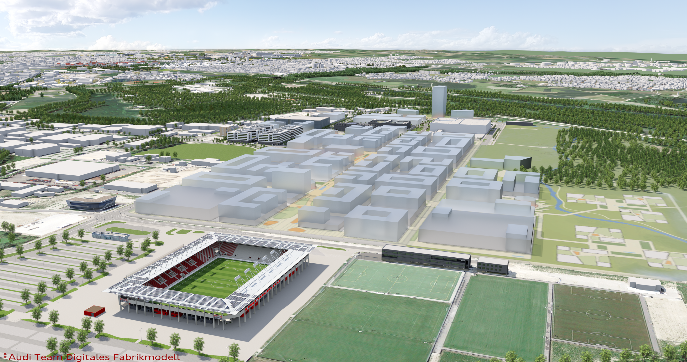 IN-Campus GmbH: Audi and the city of Ingolstadt remediate refinery site for technology park