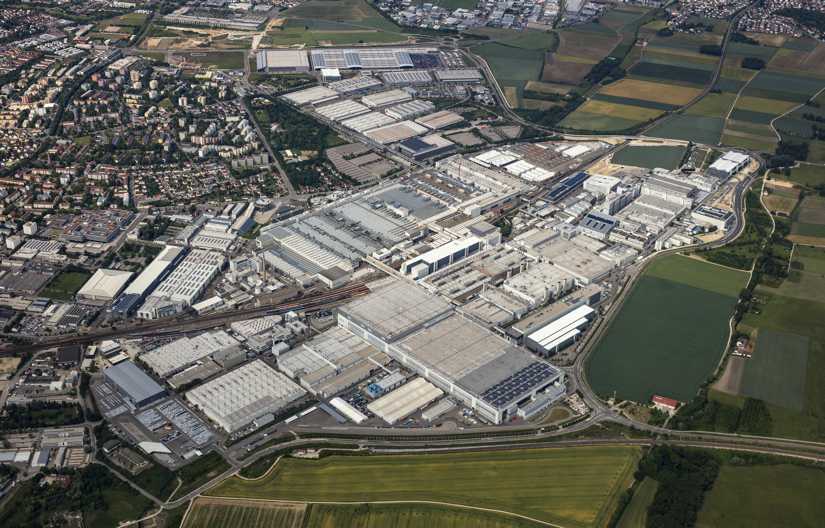 Aerial photo of Audi site Ingolstadt