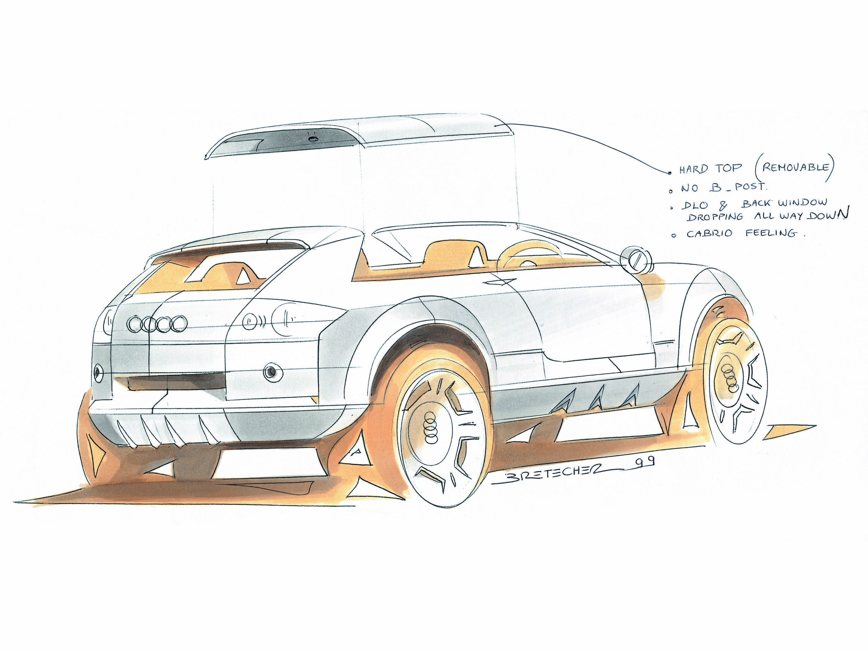 Steppenwolf project - Design sketch for exterior