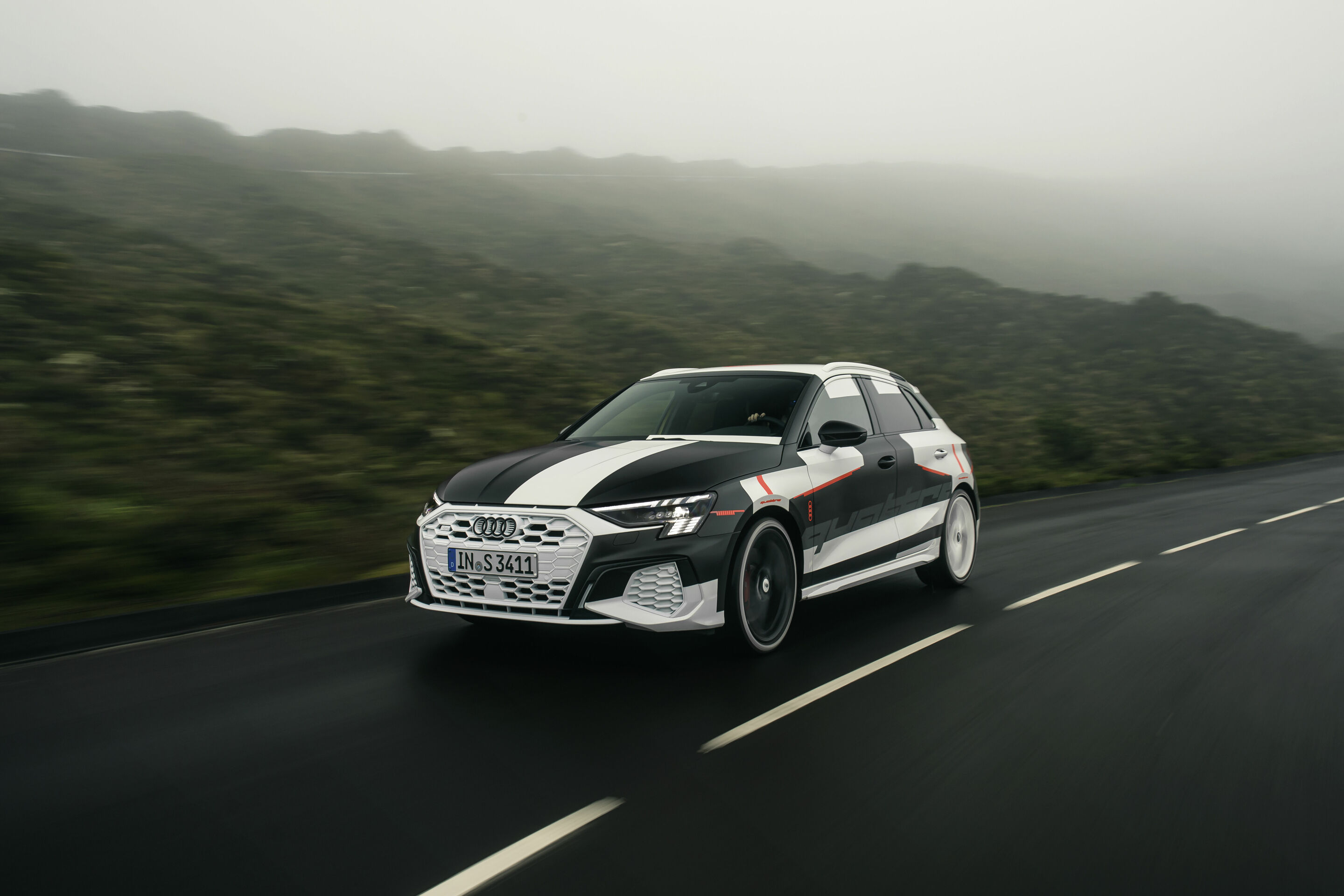 Audi A3 Sportback Prototype Covered Drive