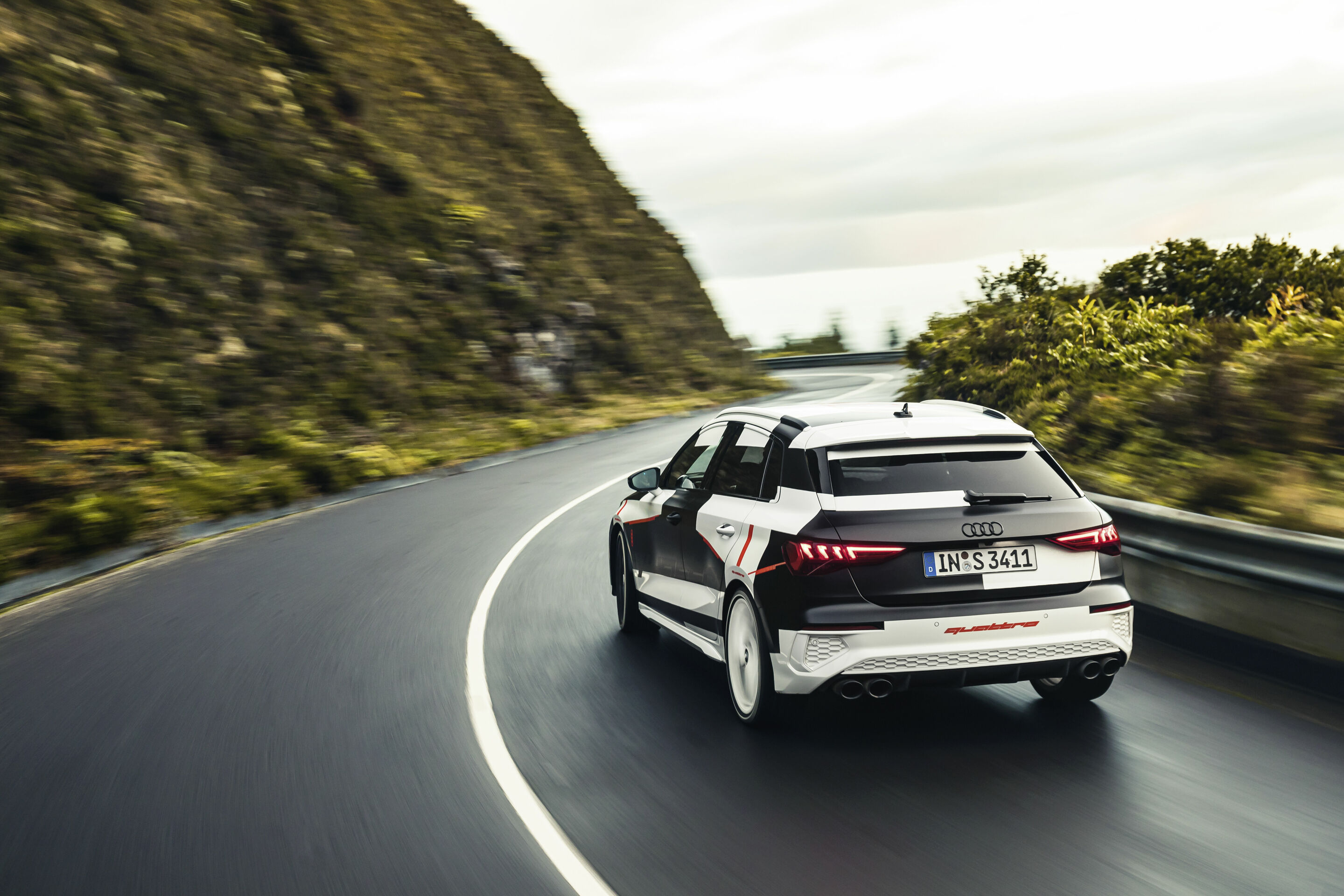 Audi A3 Sportback Prototype Covered Drive