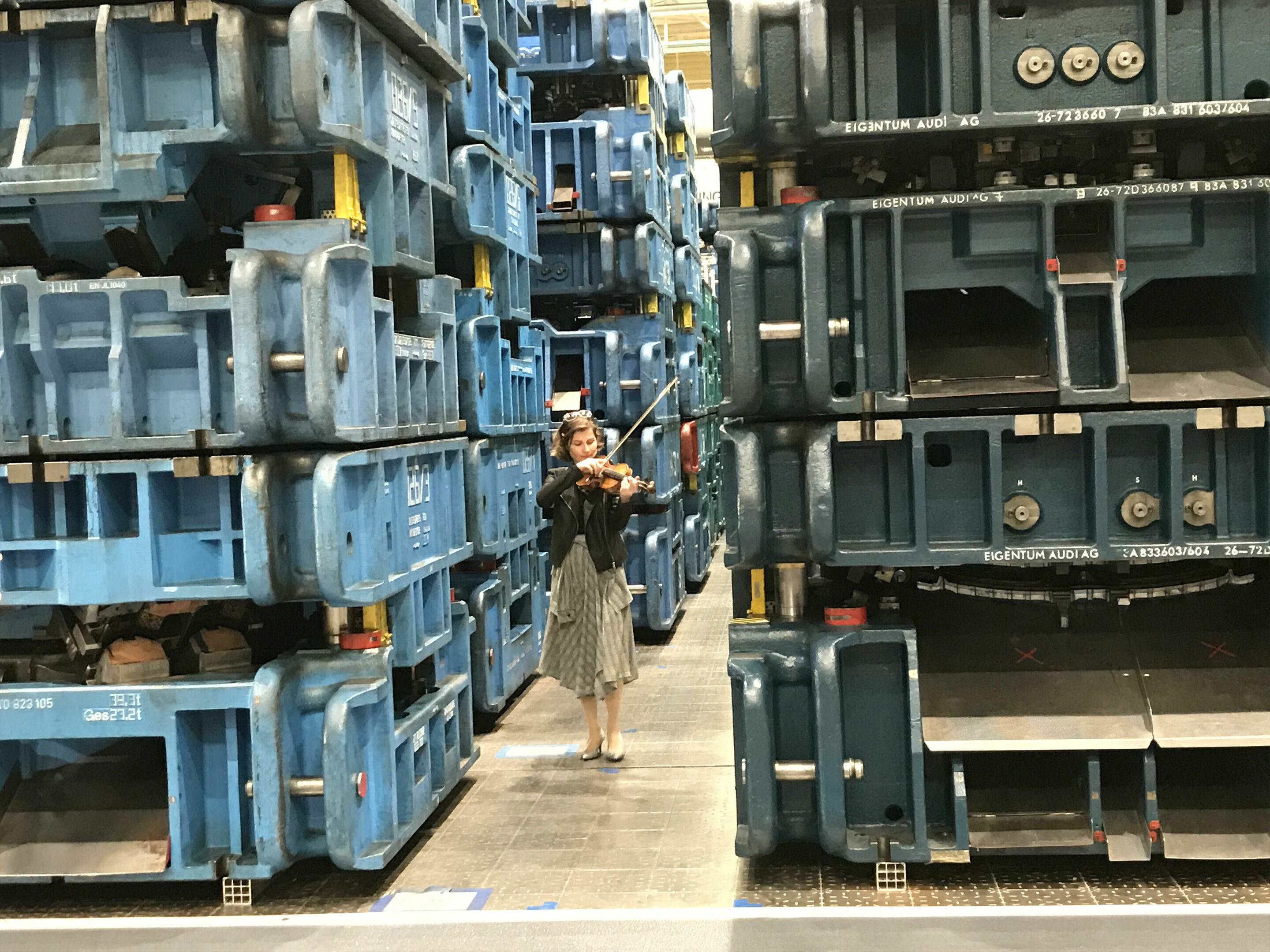 #AudiTogether Solidarity Concert in the press shop at Audi