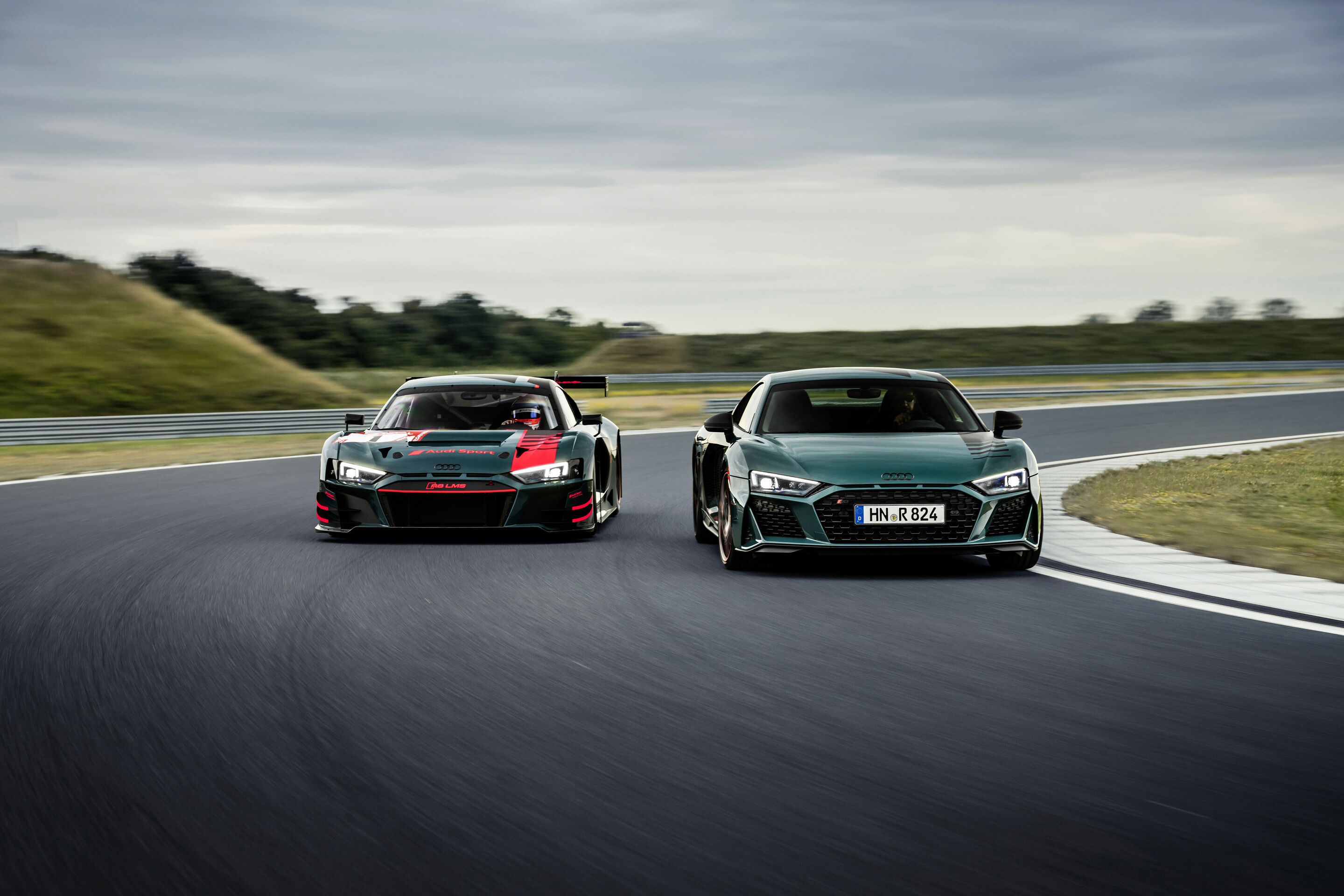 Eine Hommage an den erfolgreichen R8 LMS: der Audi R8 green hell