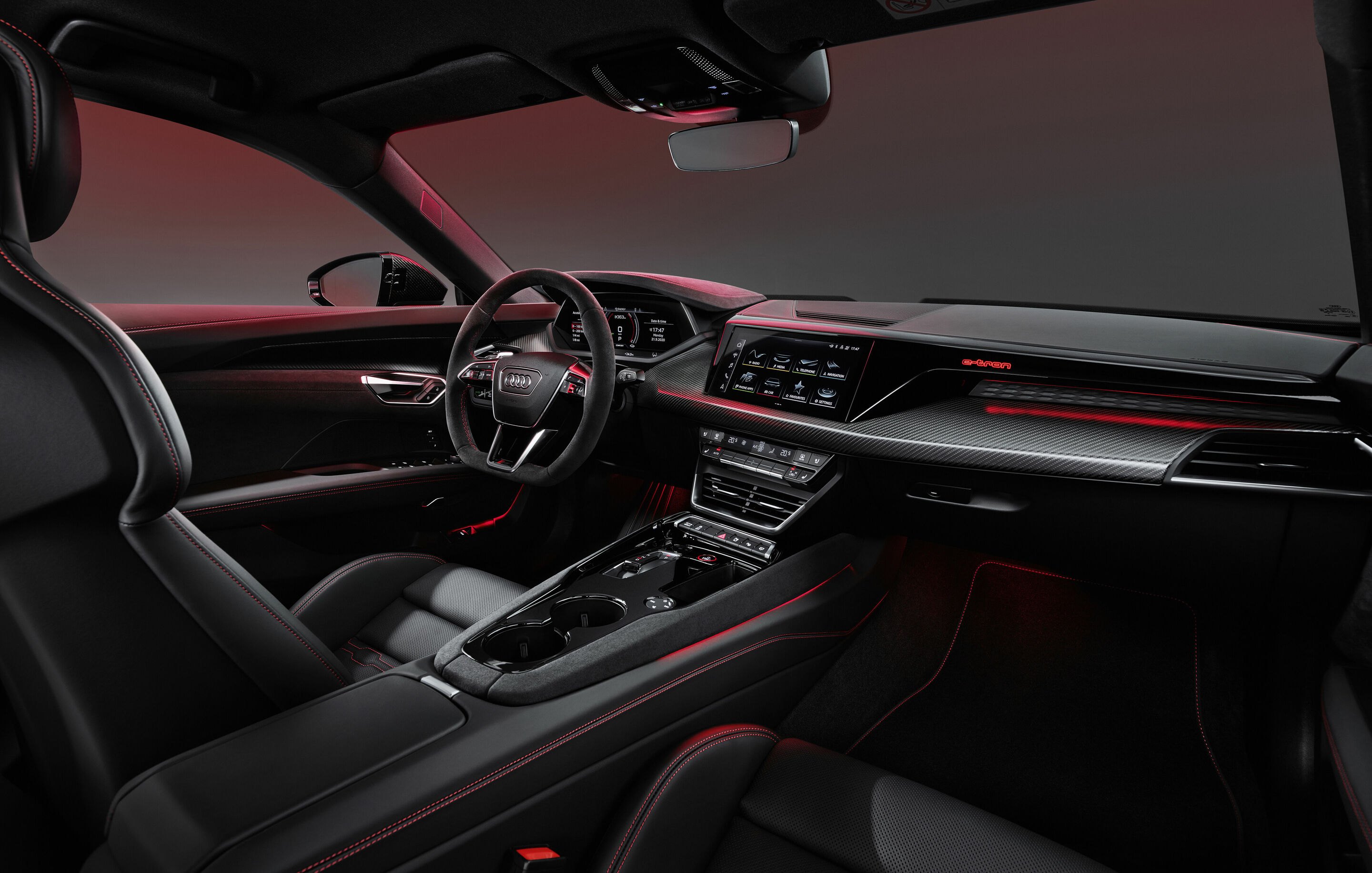 Interior design and interior Audi MediaCenter