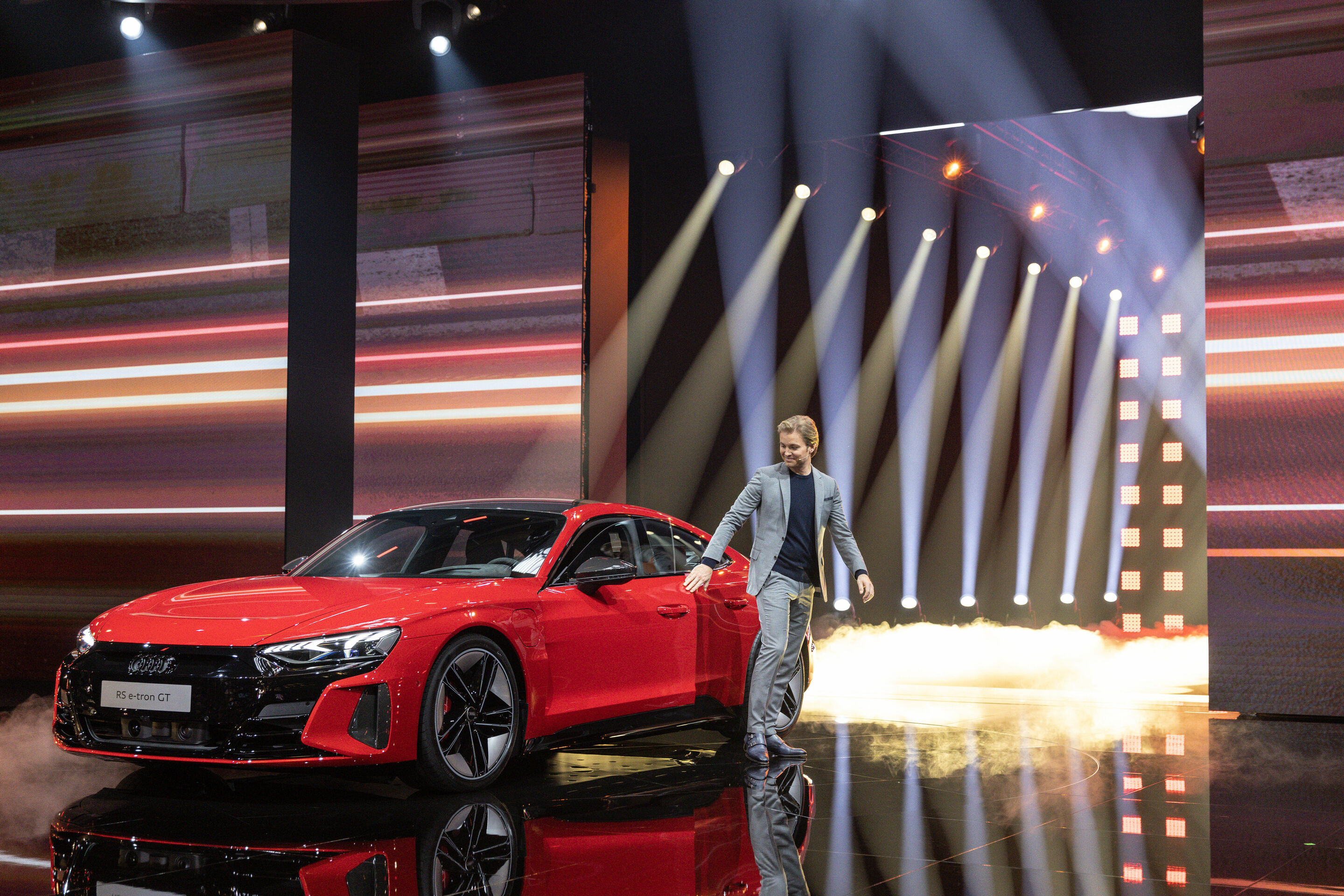 World premiere of the Audi etron GT: Celebration of Progress.