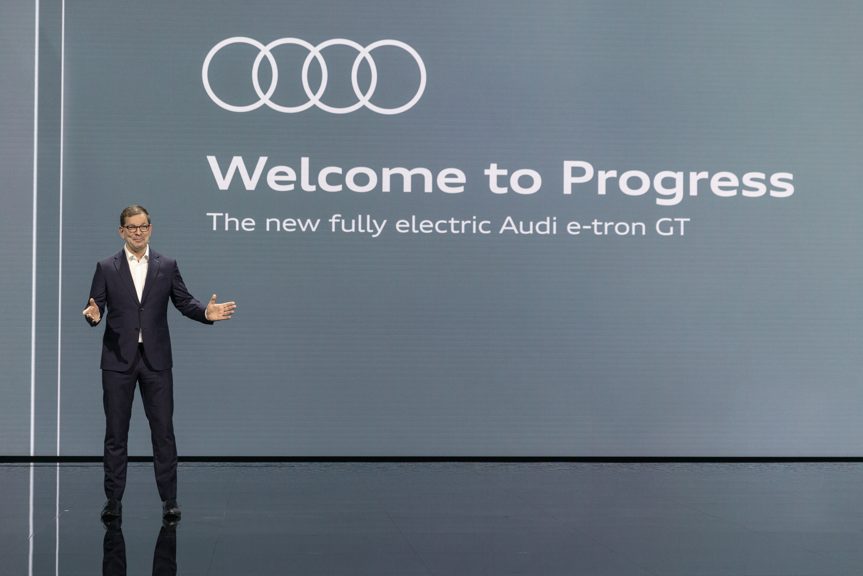 Weltpremiere Audi e-tron GT: Celebration of Progress.