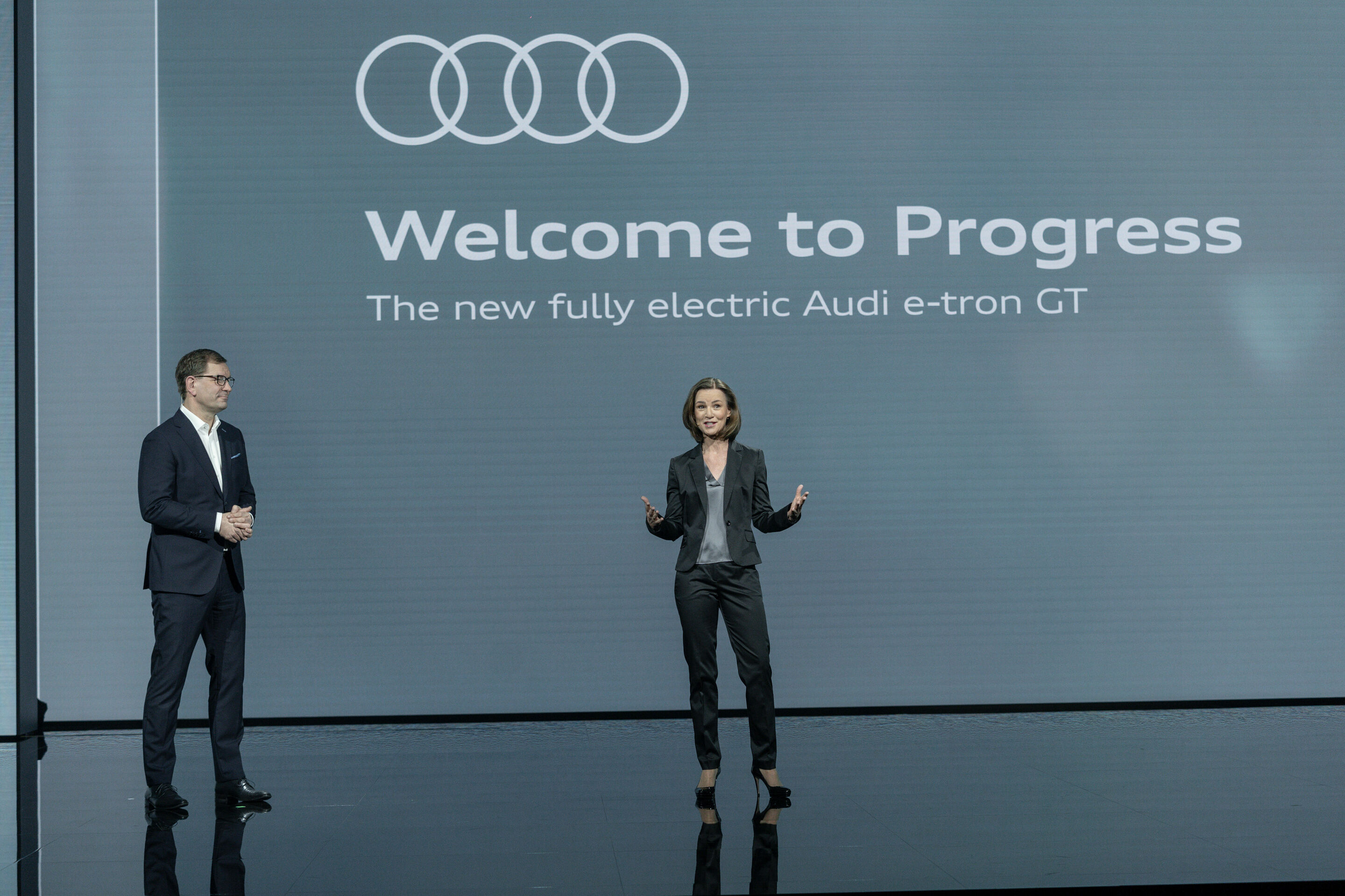 Weltpremiere Audi e-tron GT: Celebration of Progress.