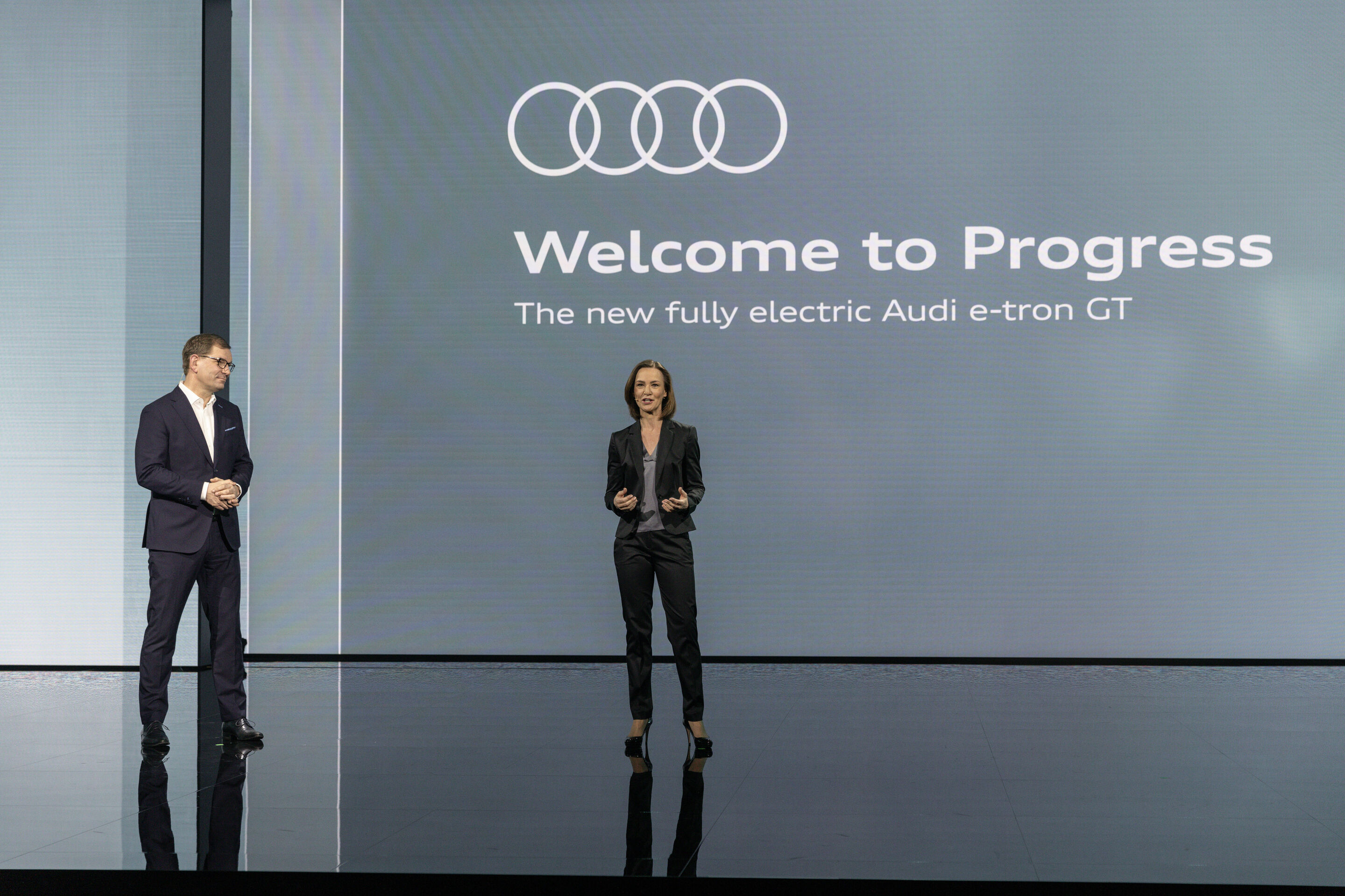 Weltpremiere Audi e-tron GT: Celebration of Progress.