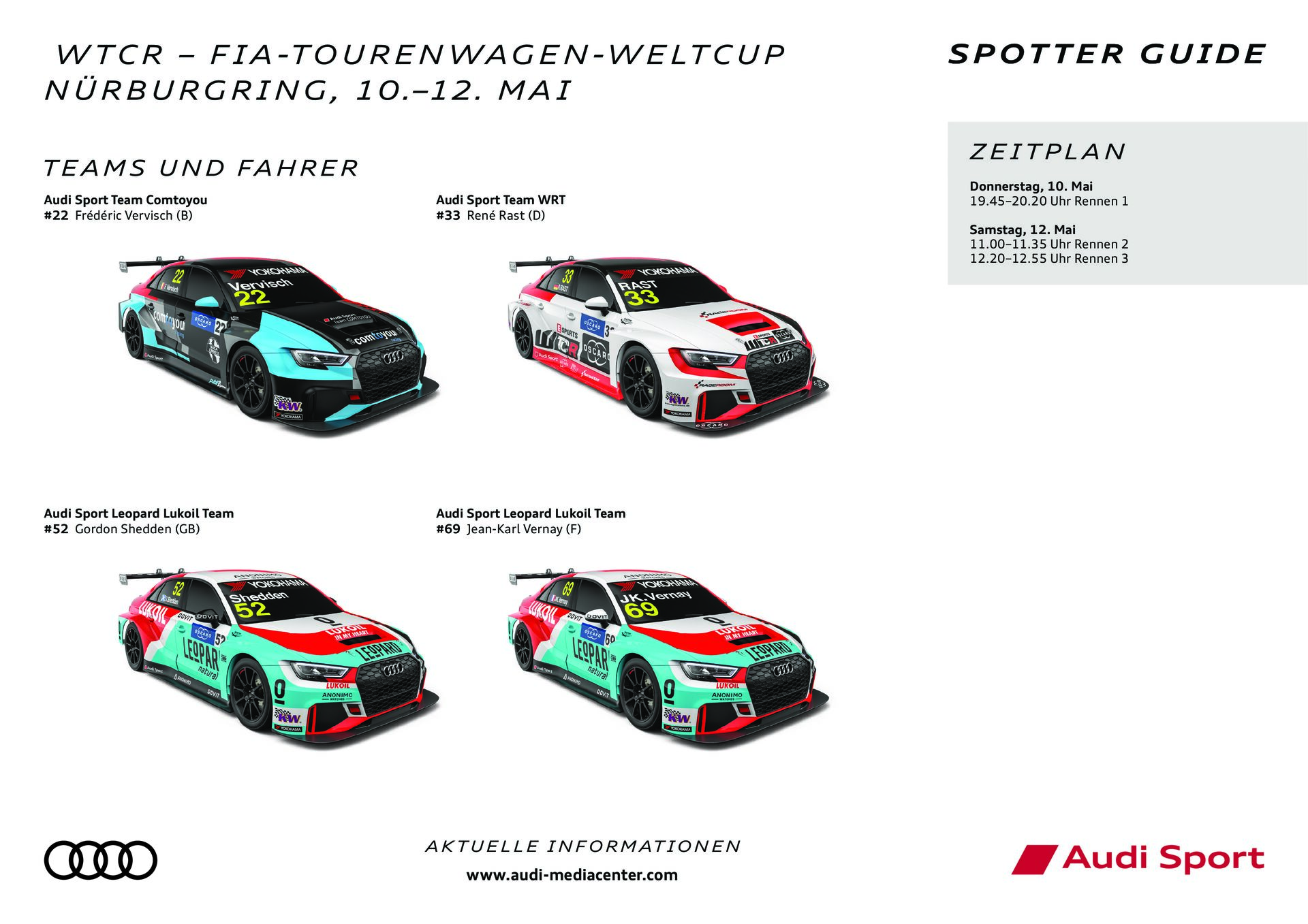 24h Nürburgring 2018 Spotter Guide